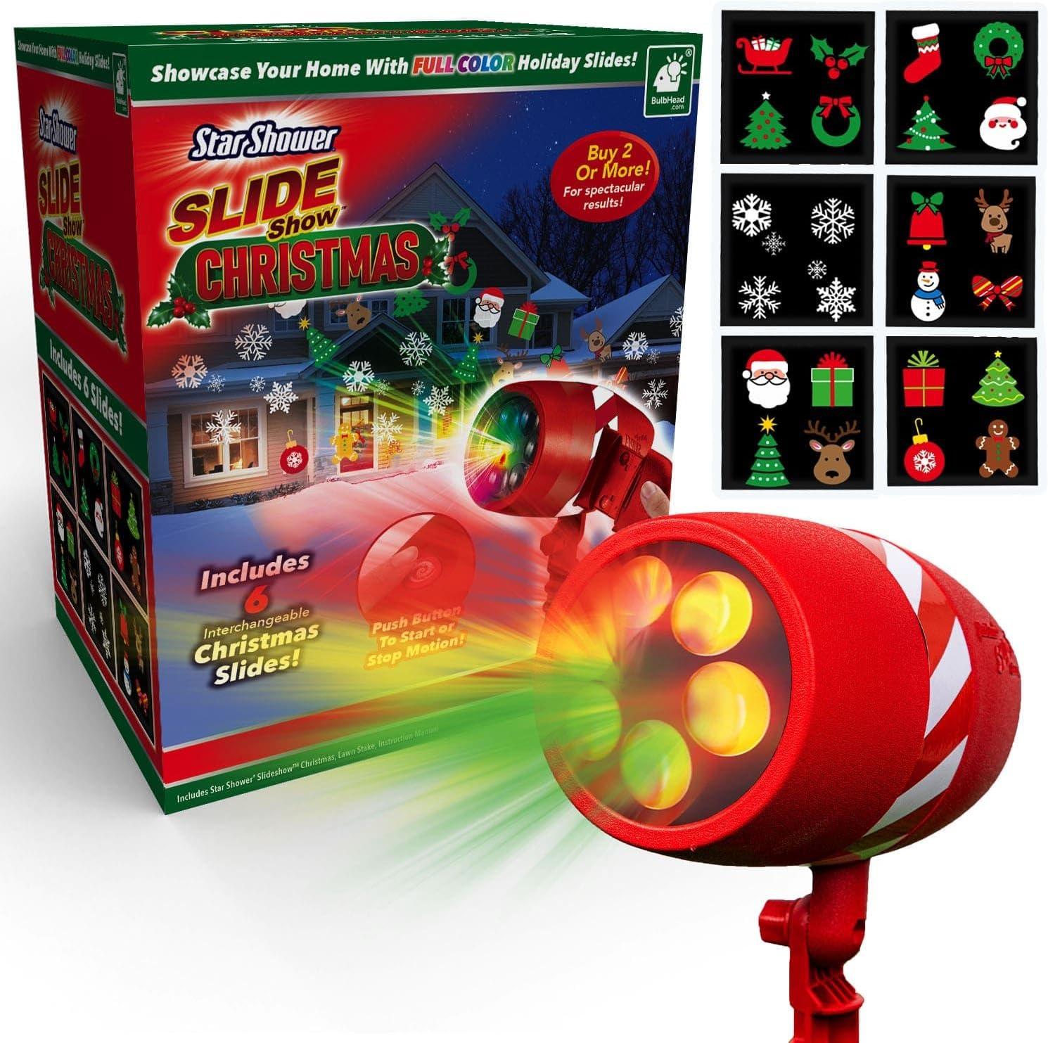 Star Shower Multi-Color LED Christmas Projector with Remote