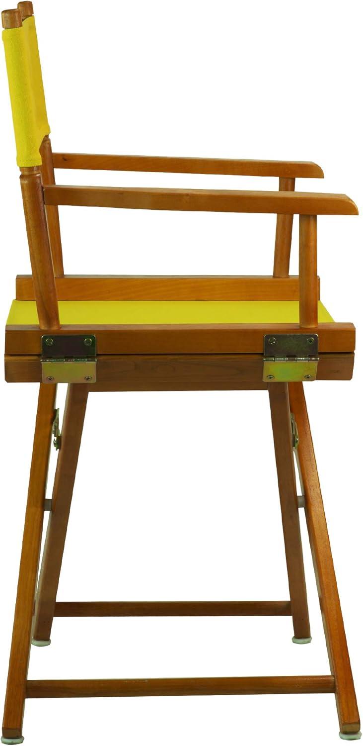 "18" Director's Chair Honey Oak Frame-Yellow Canvas"