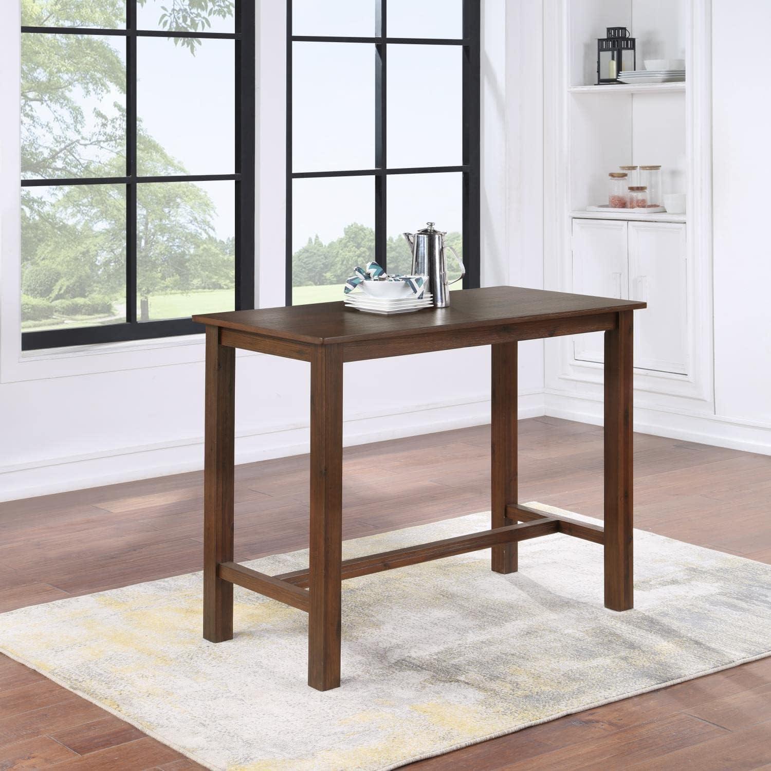 Sonoma Counter Height Pub Table Chestnut - Boraam: Modern Kitchen Table for 4, Wood Frame, 36" High