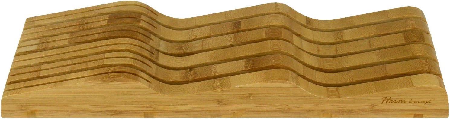 Heim Concepts HCBAMBLOCK Organic Bamboo Knife Block Organizer