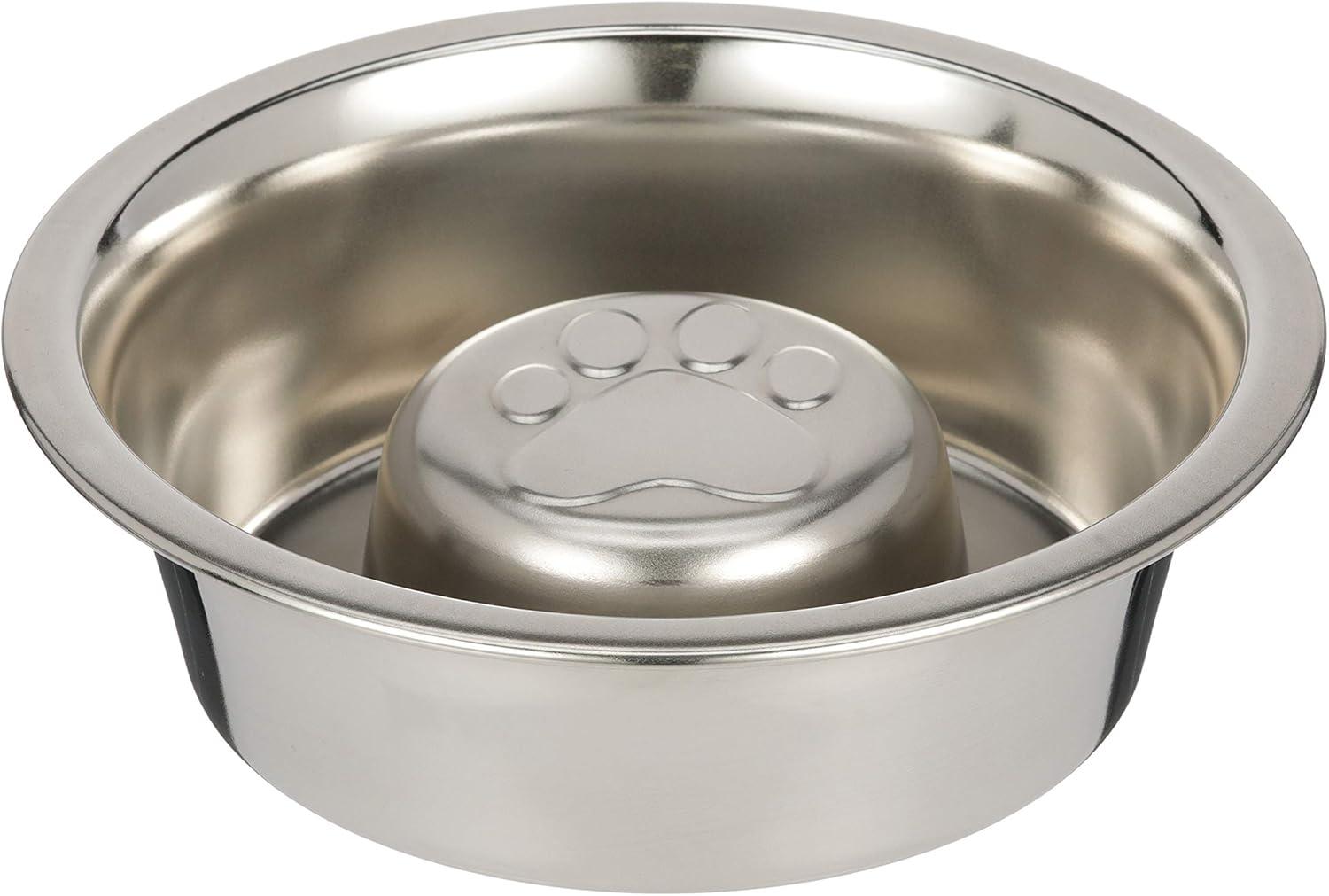 Neater Pets Stainless Steel Slow Feed Bowl - Improves Digestion, Stops Obesity, and Slows Down Eating - Fits in Medium Neater Feeder Deluxe and Most Elevated Feeders, 1 Cup