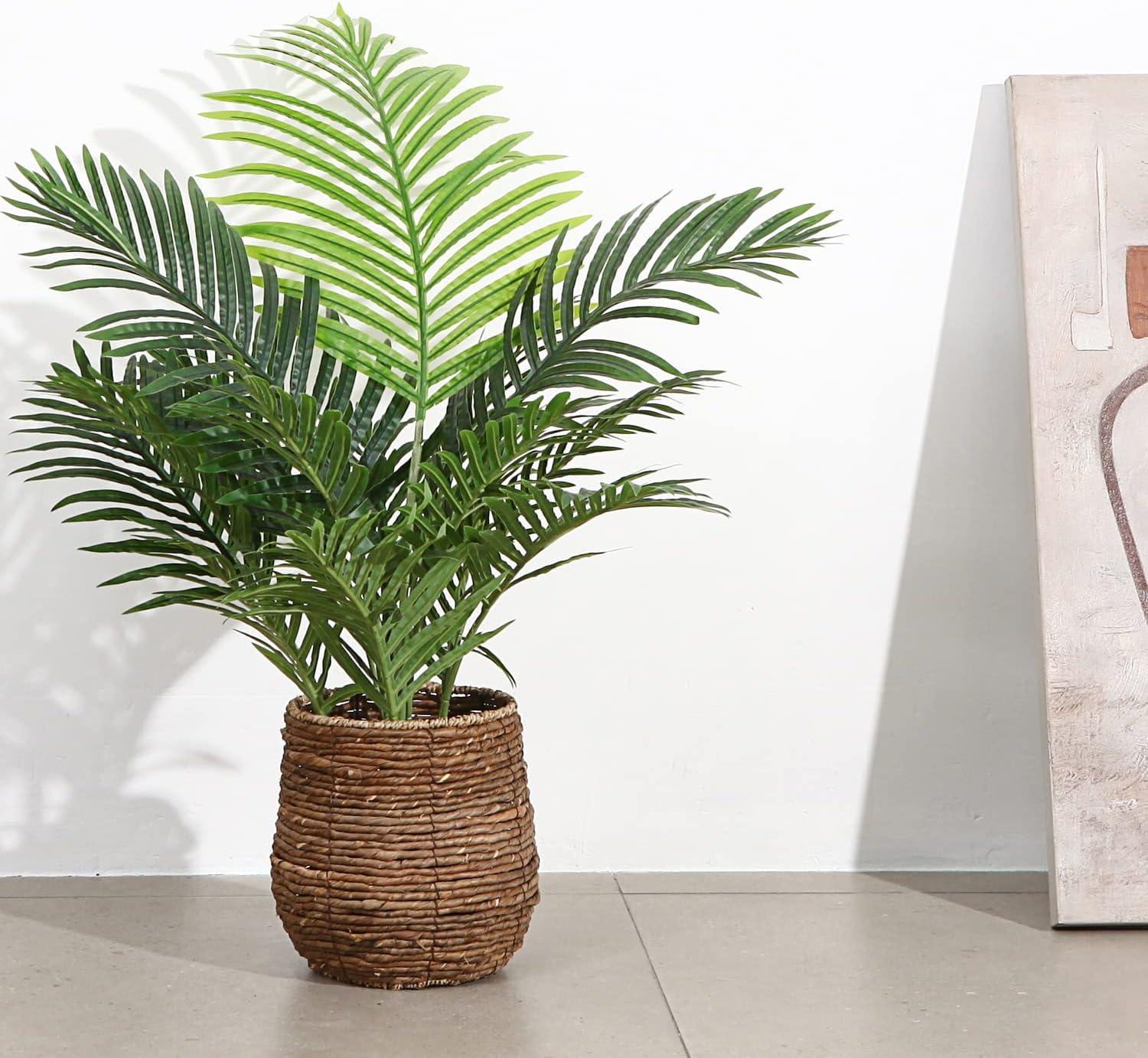 Lifelike Majesty Palm 3ft Silk Potted Plant for Indoor/Outdoor Decor