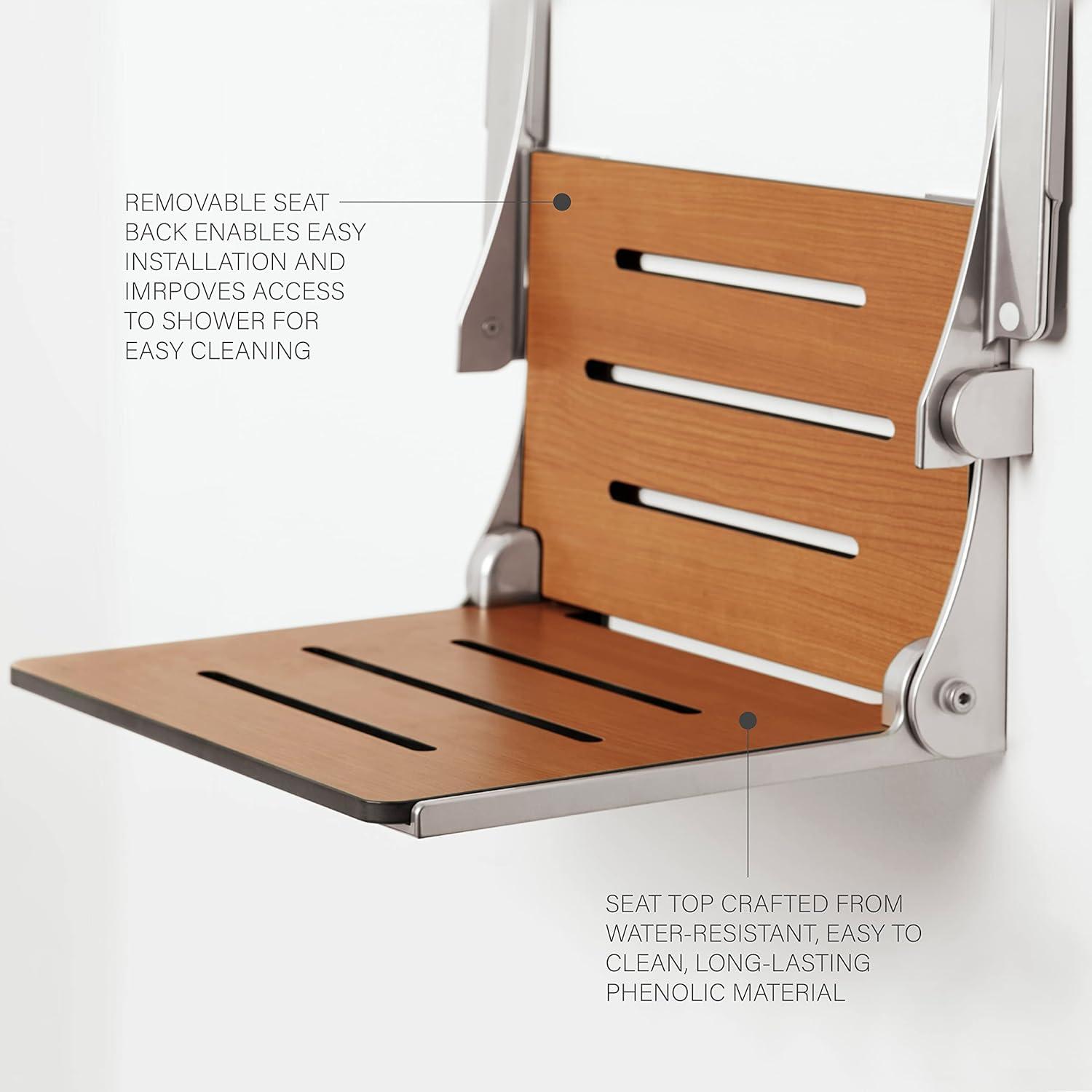 Silhouette Comfort Folding Shower Seat with Arms