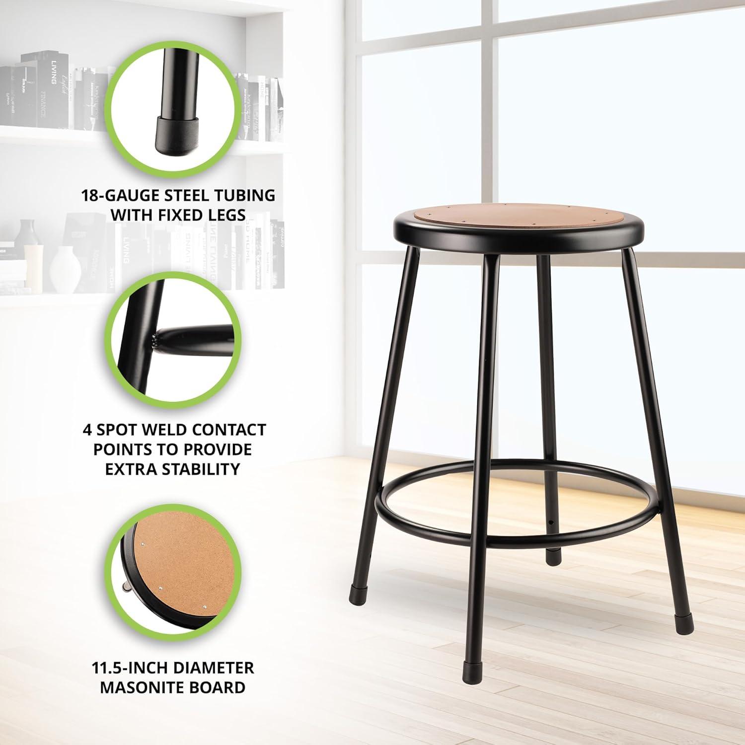 Ergonomic Lab Stool with Footring