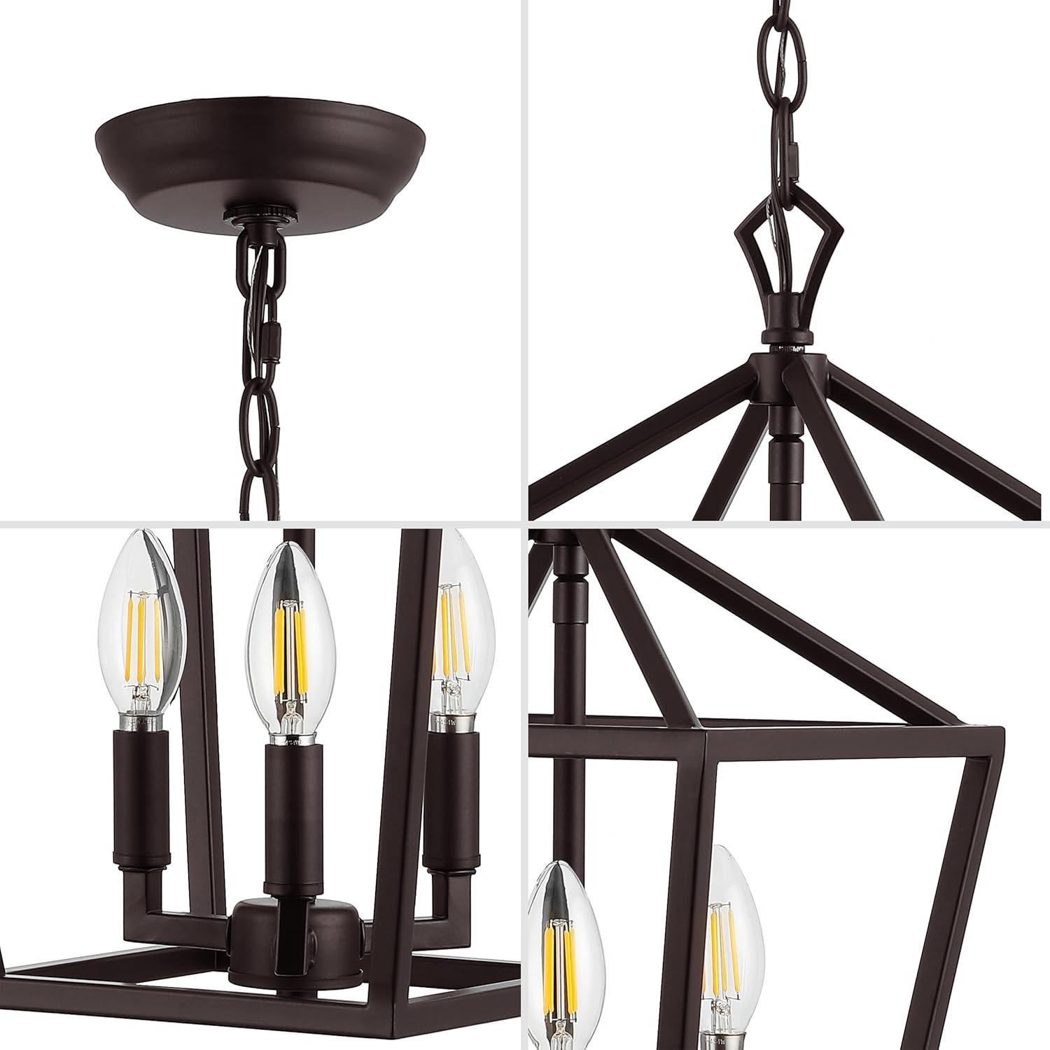 Ojai 10" LED Lantern Pendant in Oil Rubbed Bronze with Adjustable Chain