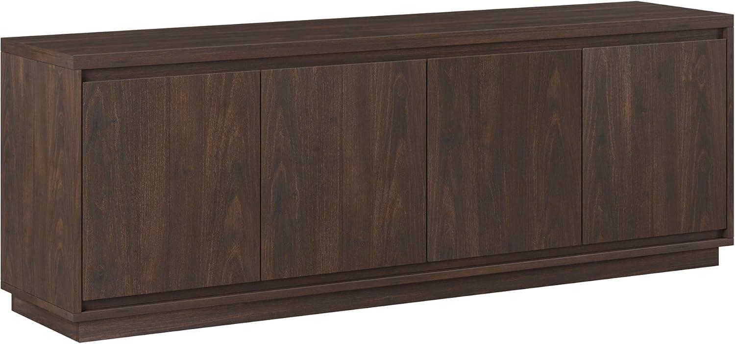 Presque 68" Alder Brown Composite TV Stand with Cabinets