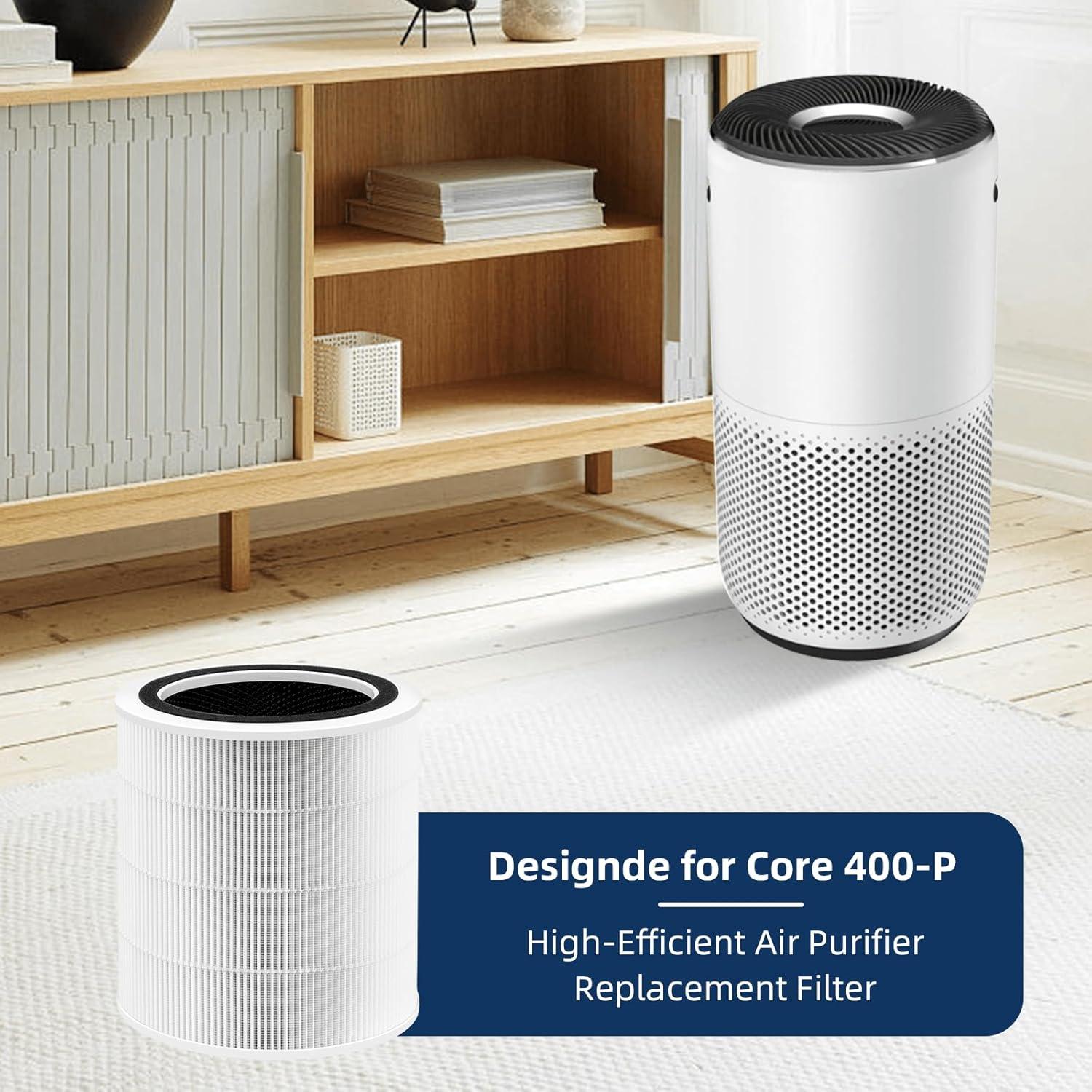 Levoit PlasmaPro 400S Replacement Filter: True HEPA, Captures Odors, Mold, Dust, Pet Dander, Compatible with Levoit Air Purifiers