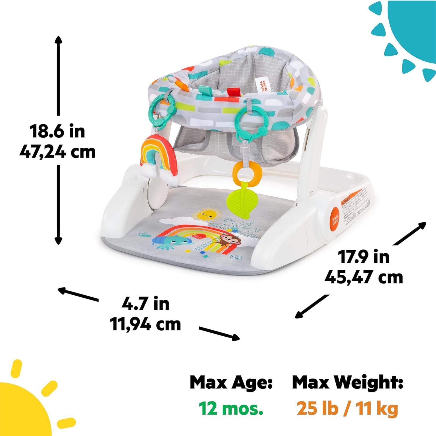Bright Starts Learn-to-Sit 2-Position Floor Seat - Playful Paradise