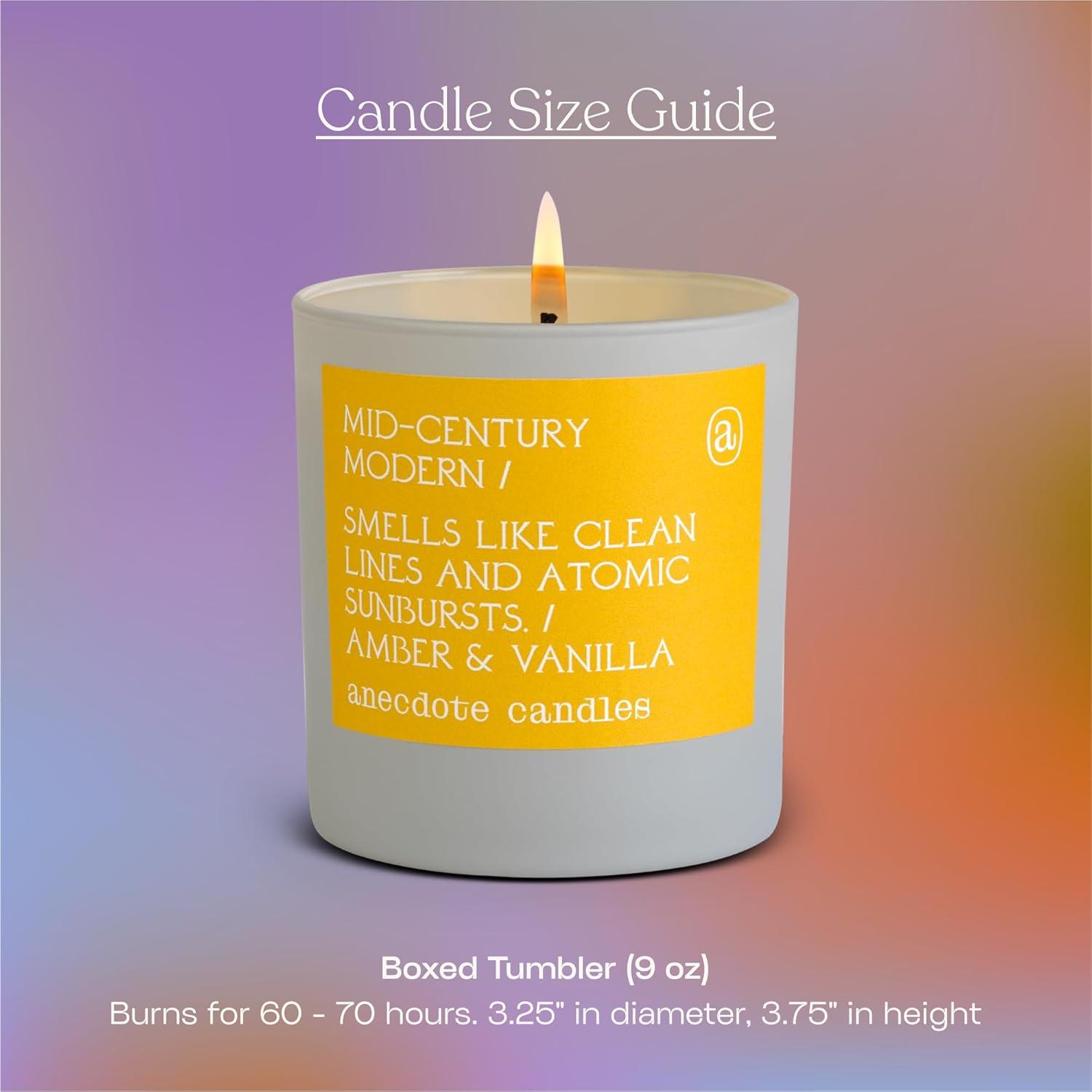 Mid-Century Modern Amber & Vanilla Soy Tumbler Candle