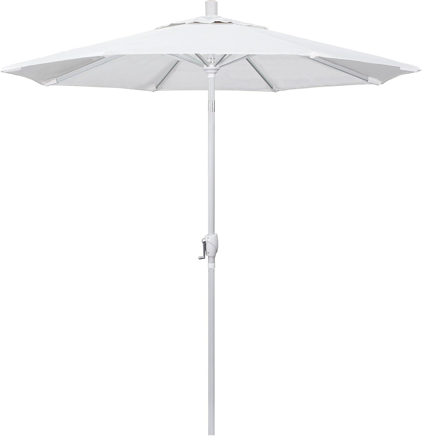 California Umbrella 7.5' Patio Umbrella in Olefin White/Matted White
