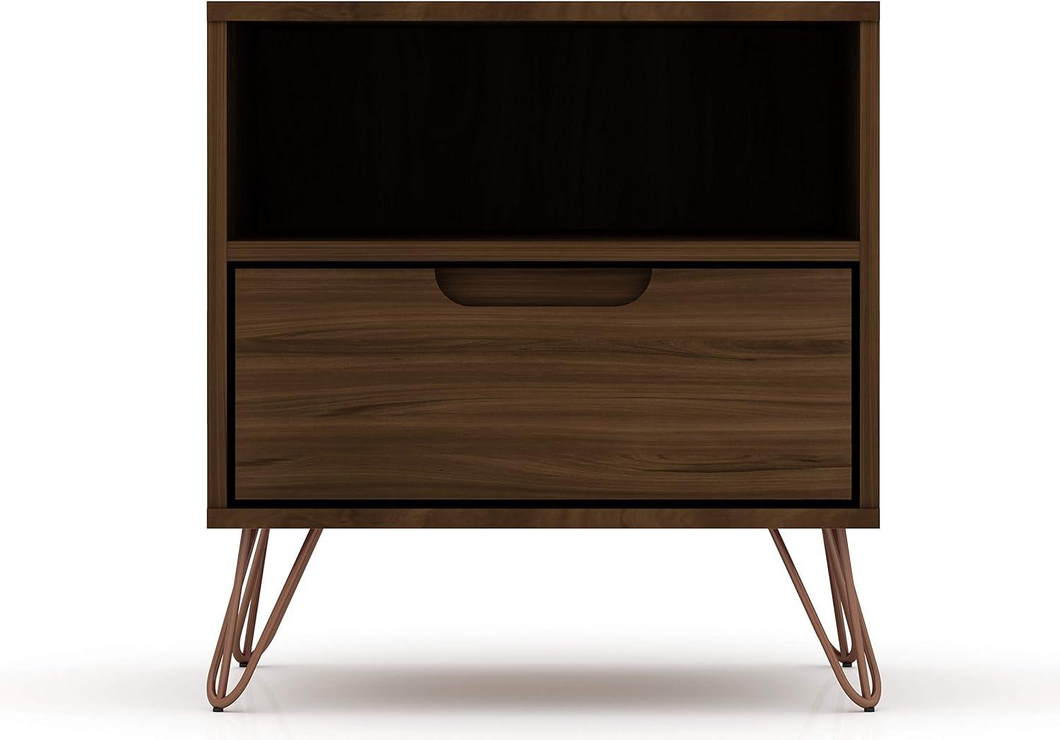 1.0 Rockefeller Nightstand - Manhattan Comfort