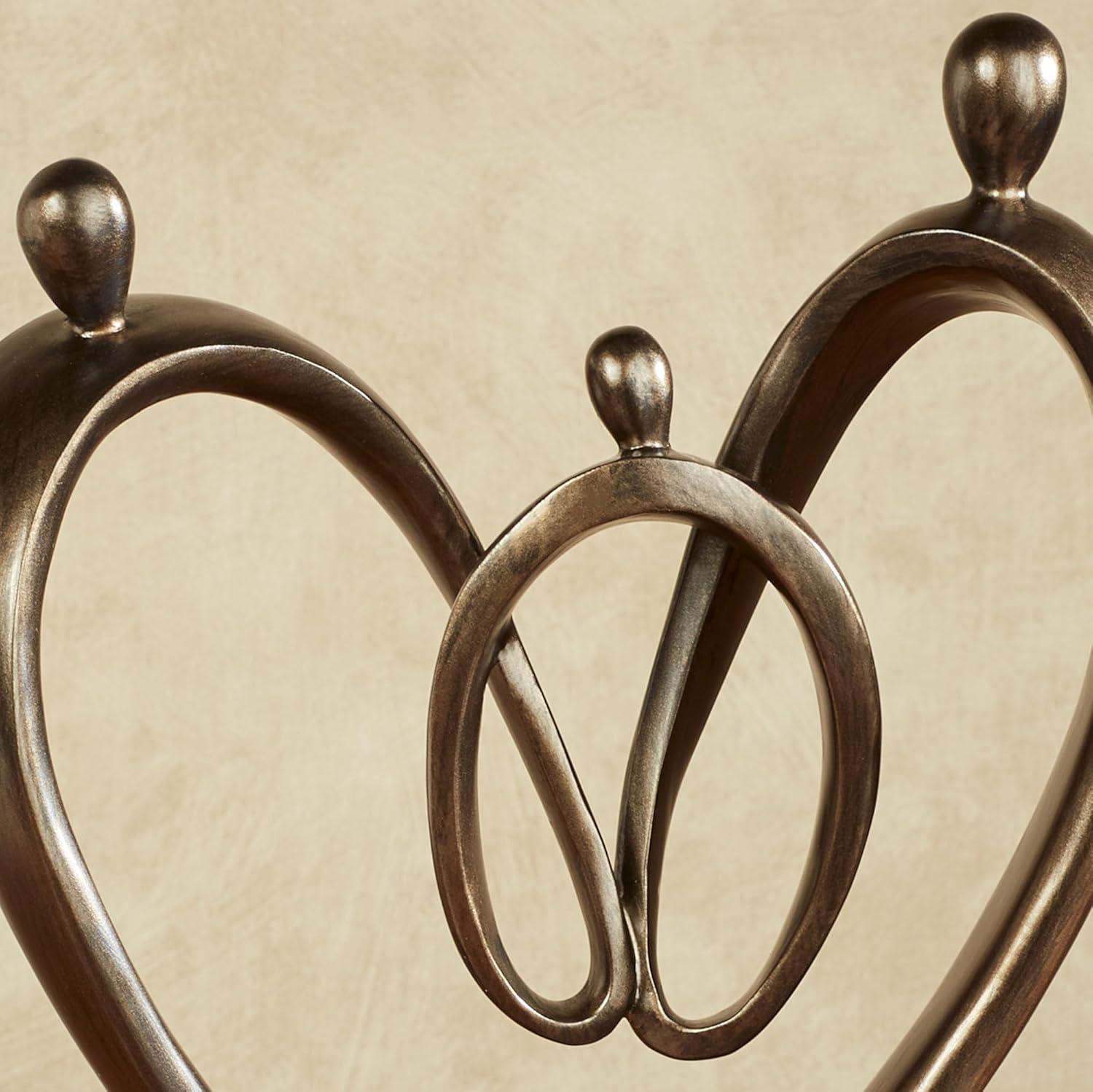 Heartfelt Family Table Sculpture Bronze Bronze