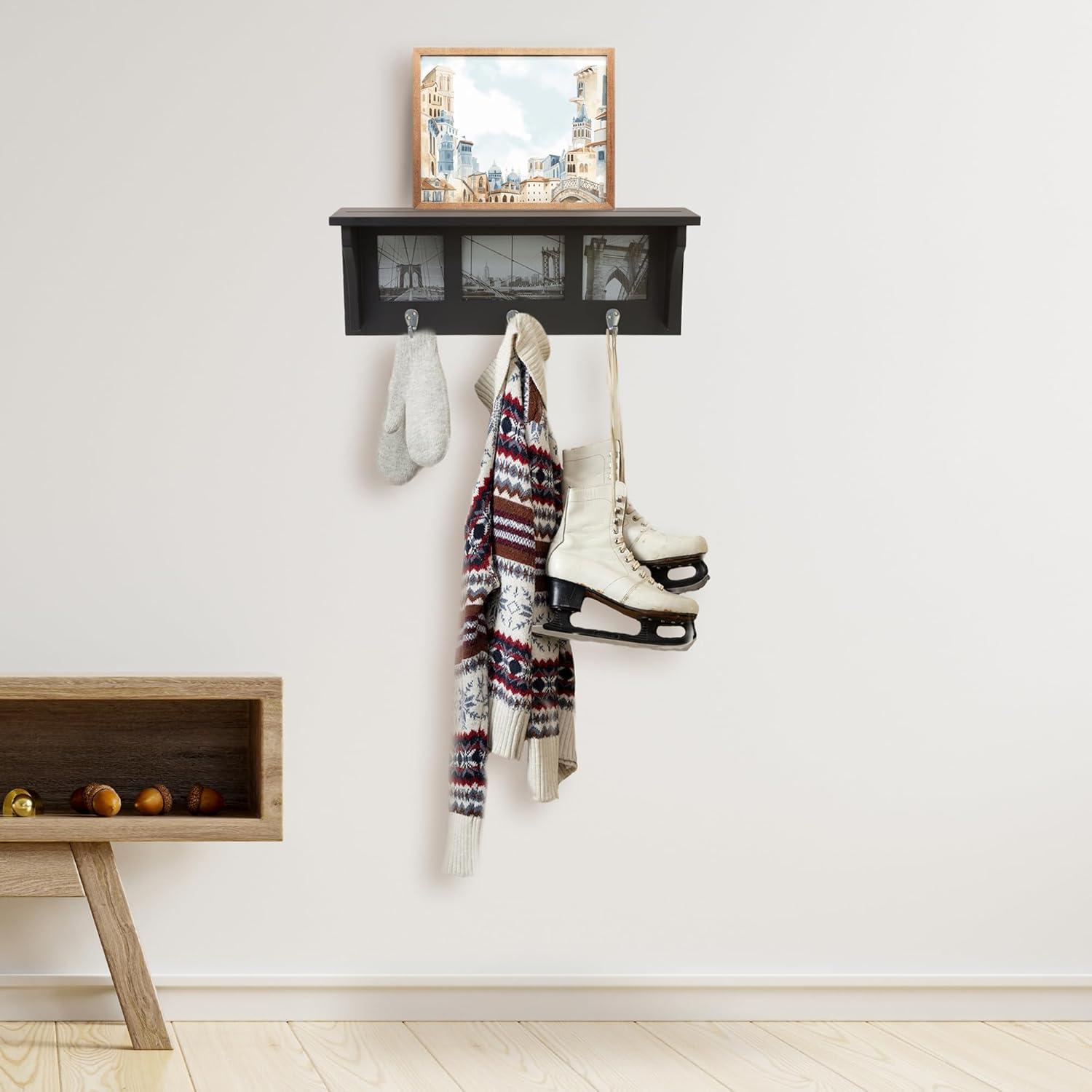 Winston Porter Lemire Wall 3 - Hook Wall Mounted Coat Rack