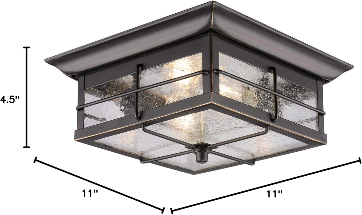 2 - Bulb Outdoor Flush Mount