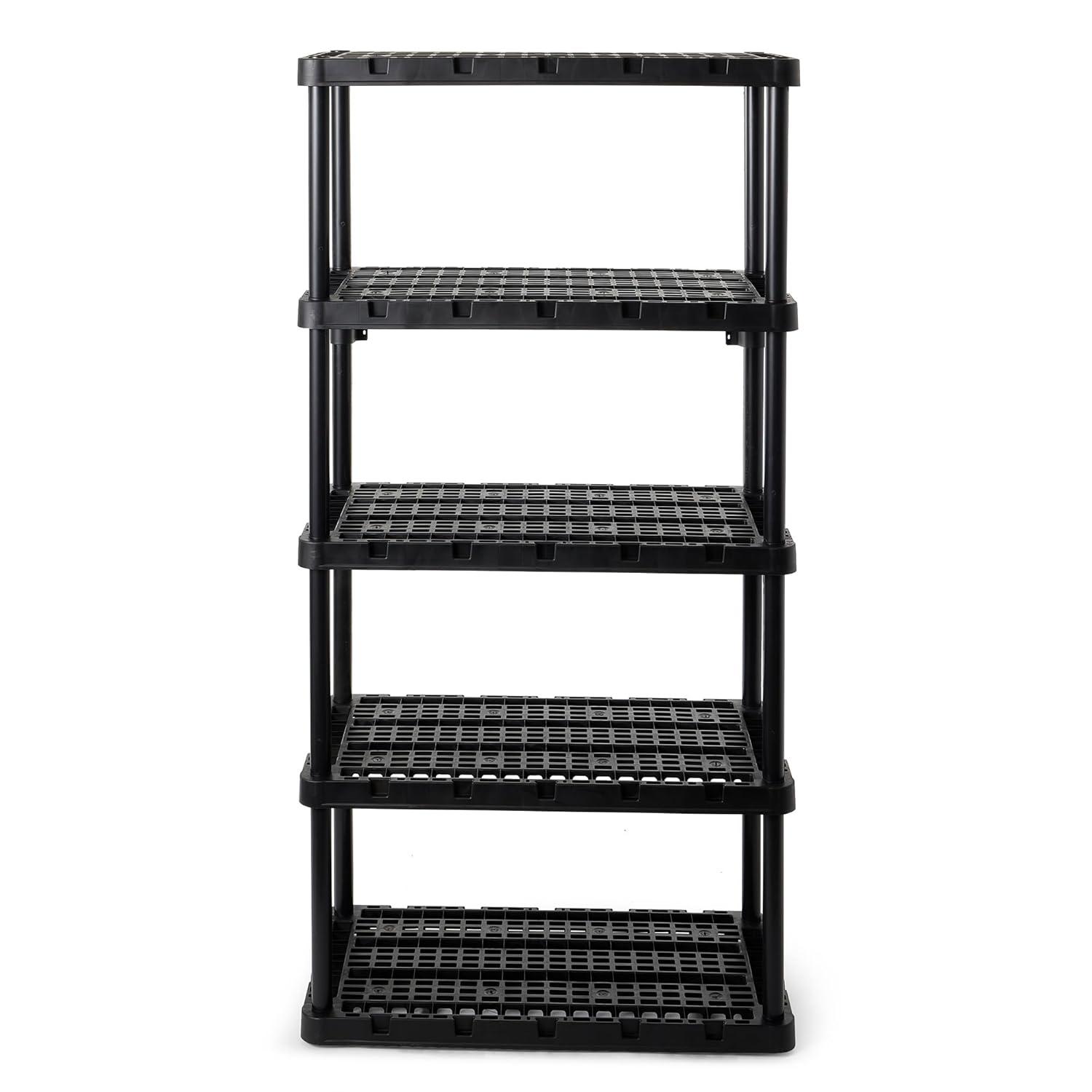Gracious Living Storage 36'' W Plastic Shelving Unit