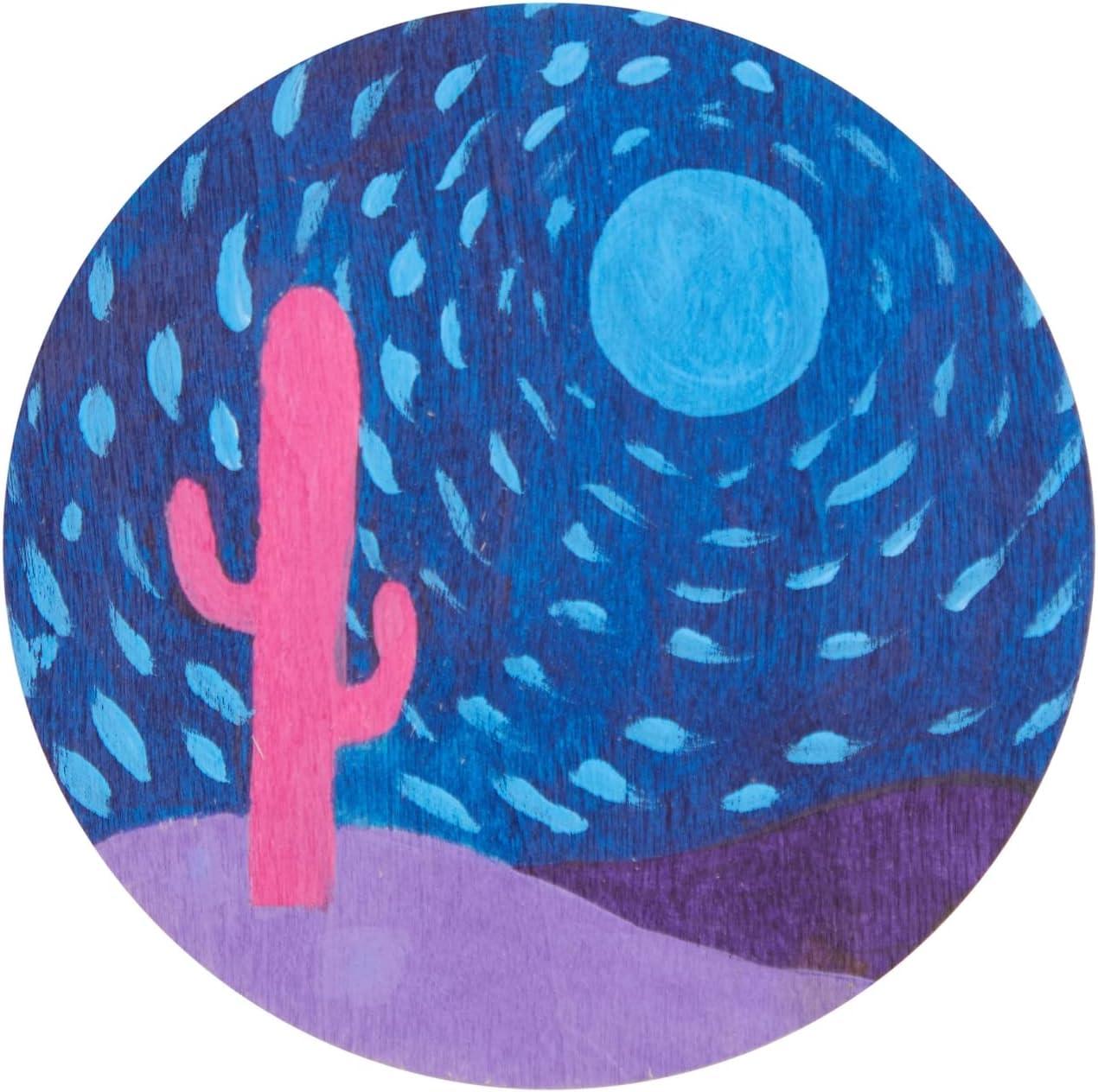 Juvale 36 Pack Unfinished Wood Circles for Crafts, 3 Inch Round Wooden Cutouts for DIY Projects