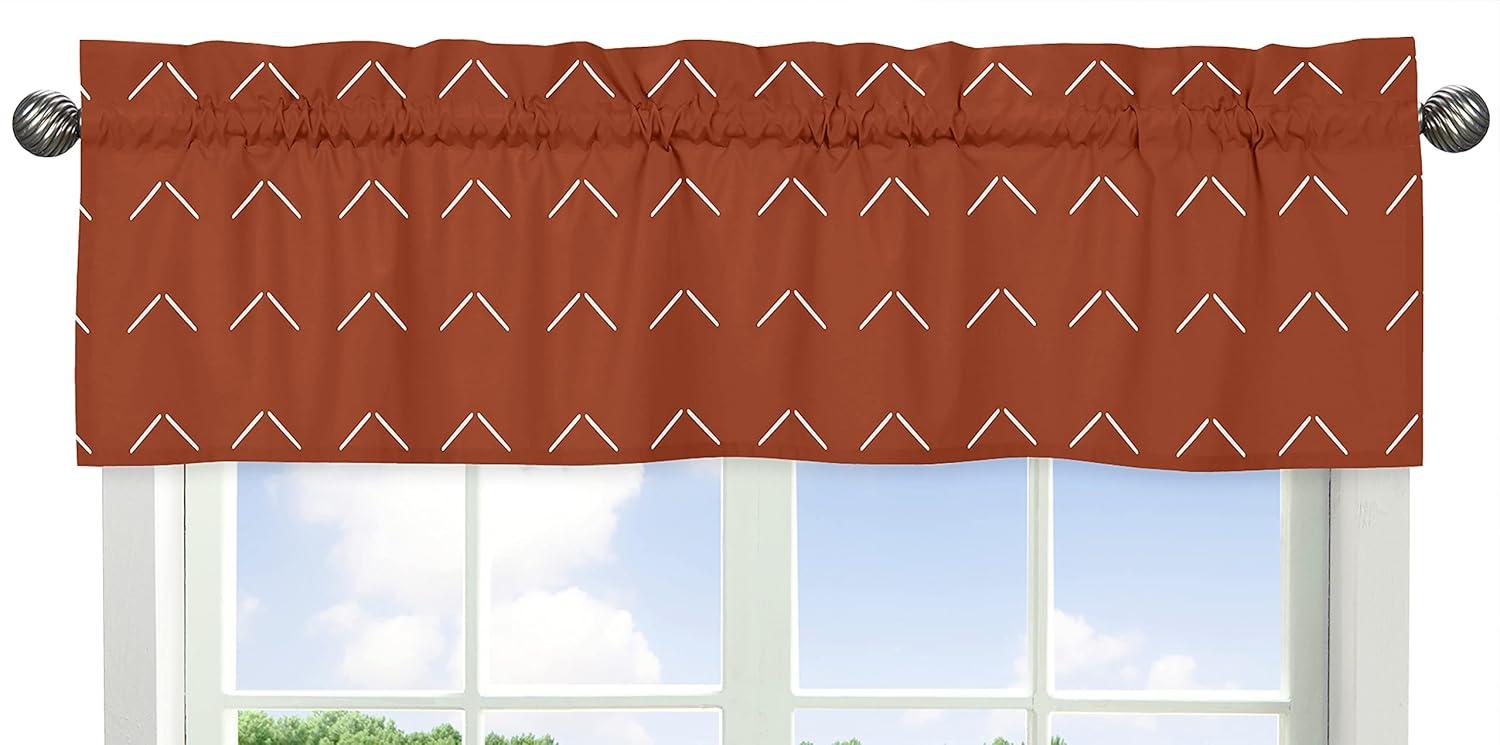 Sweet Jojo Designs Diamond Tuft Geometric Tailored 54" Window Valance