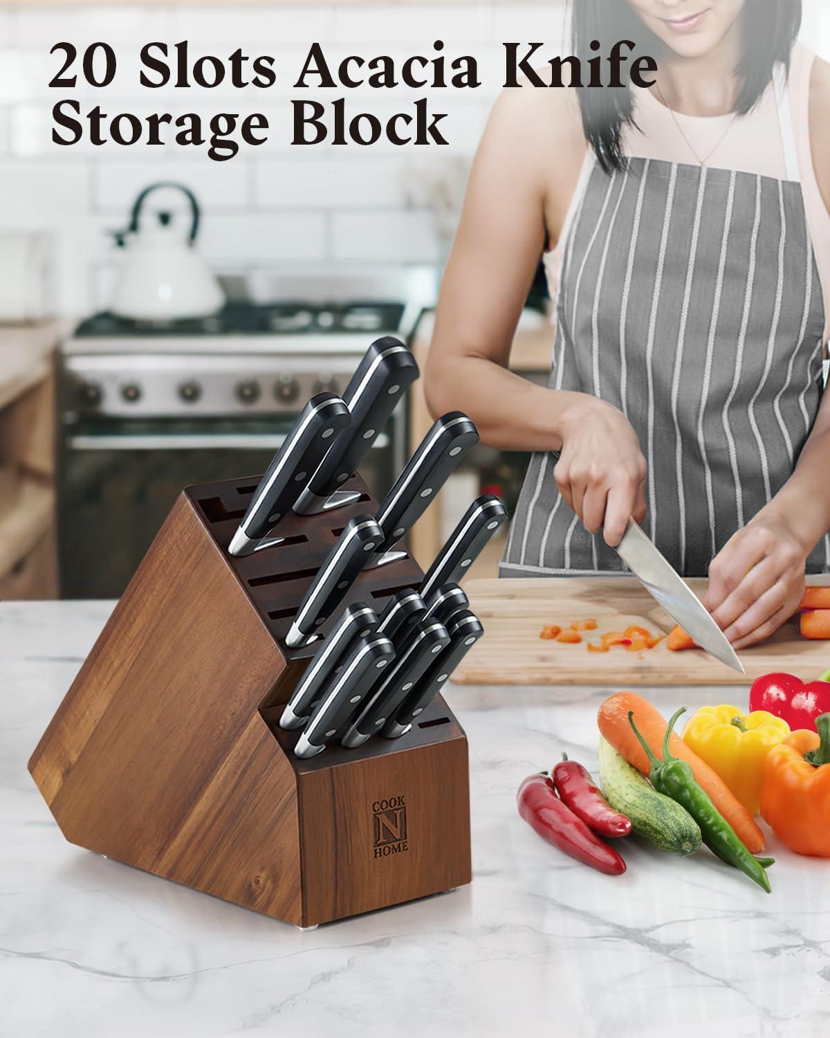 Cook N Home Cook N Home Knife Storage Block Without Knives