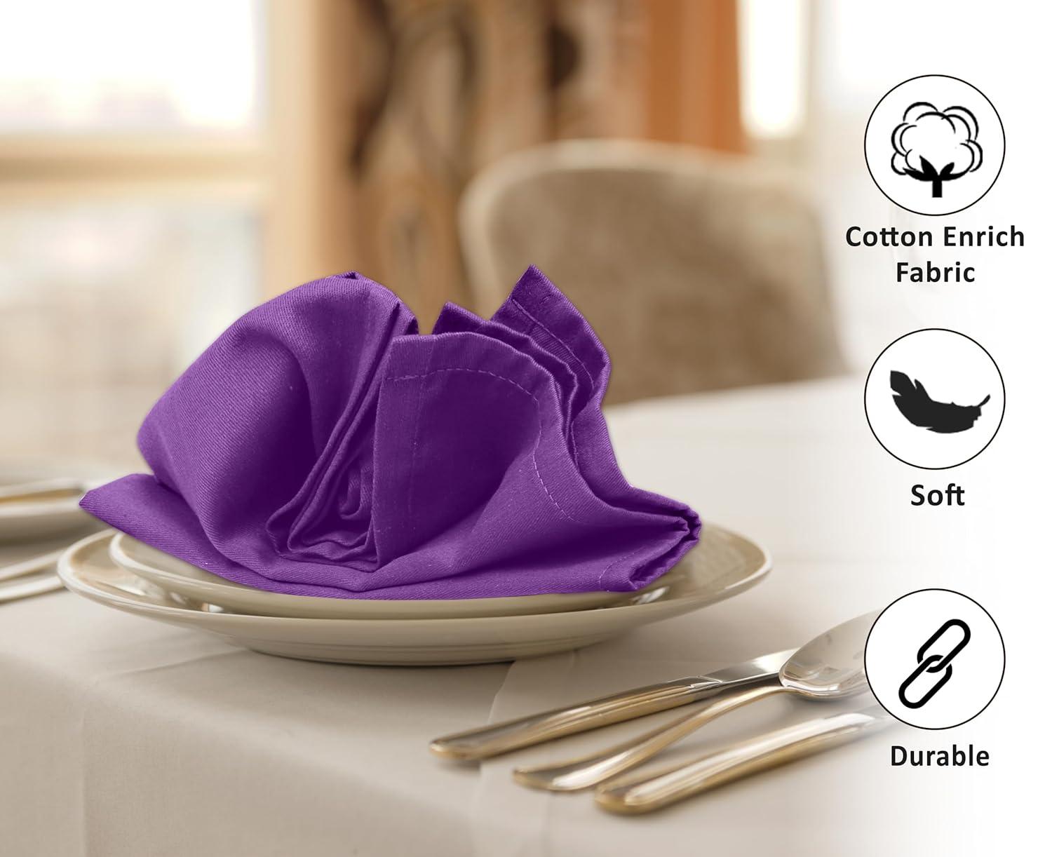 Ruvanti Poly Cotton Enrich Twill Cloth Napkins & Reviews | Wayfair