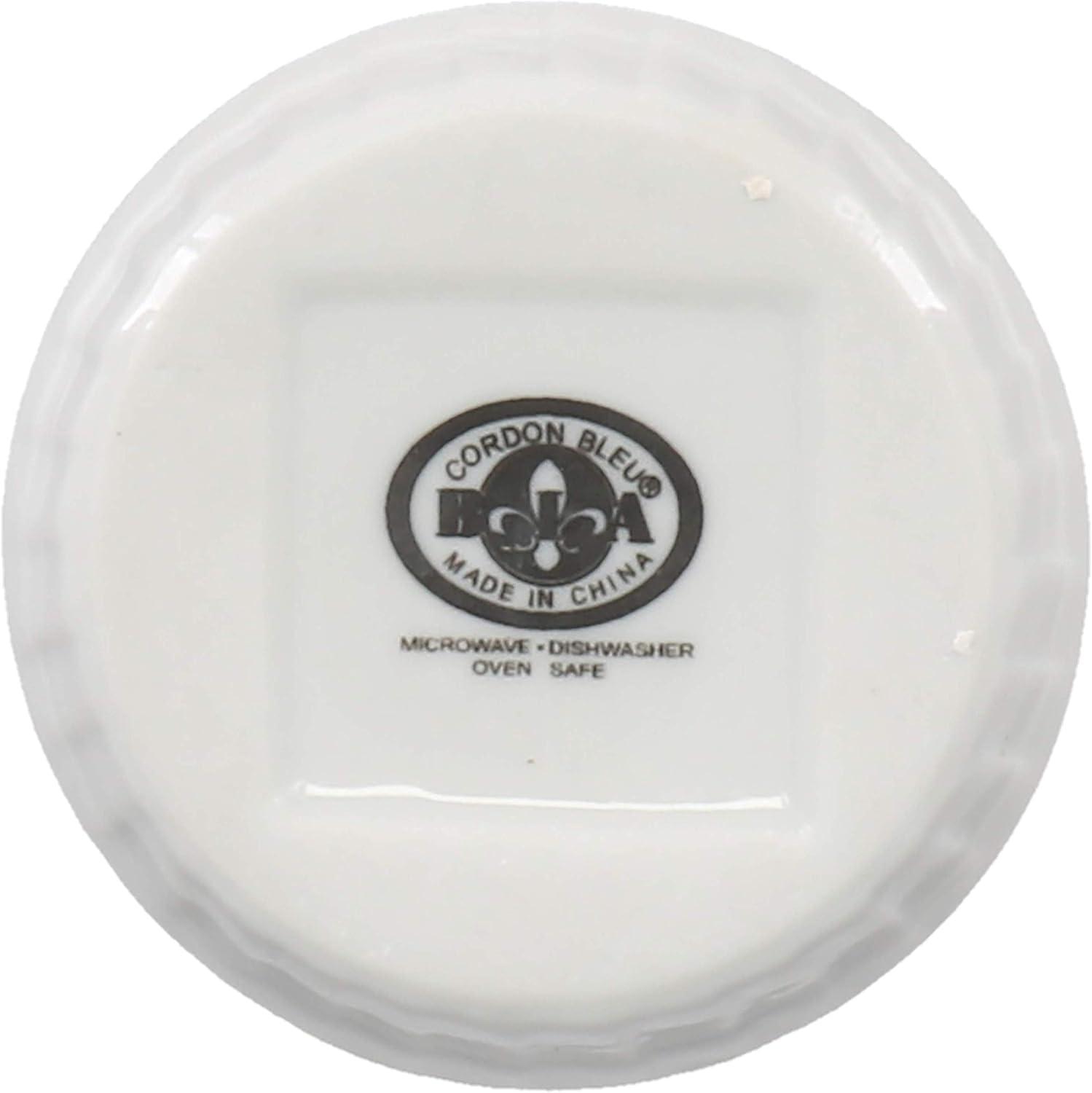 Set of 12 White Porcelain Round Ramekins with Lids
