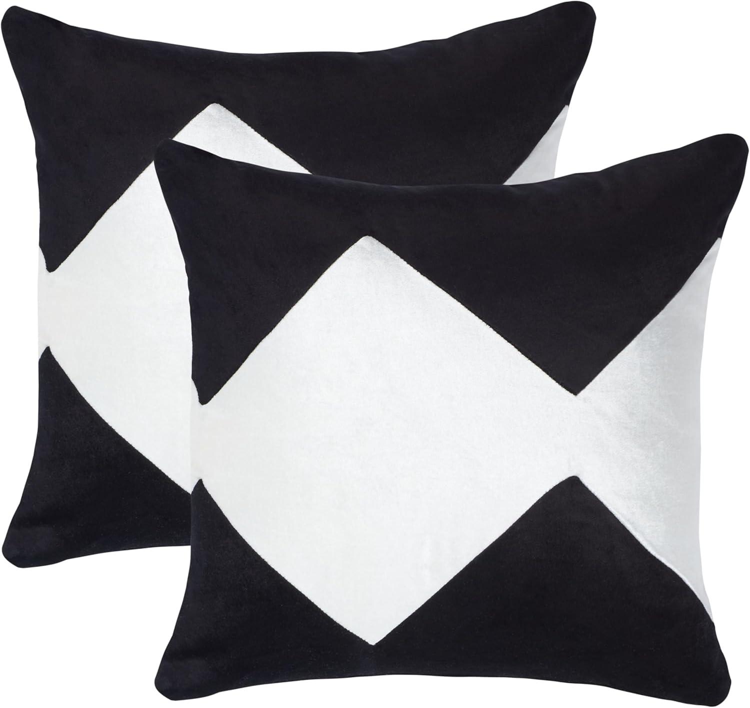 Cotton Blend Reversible Throw Pillow