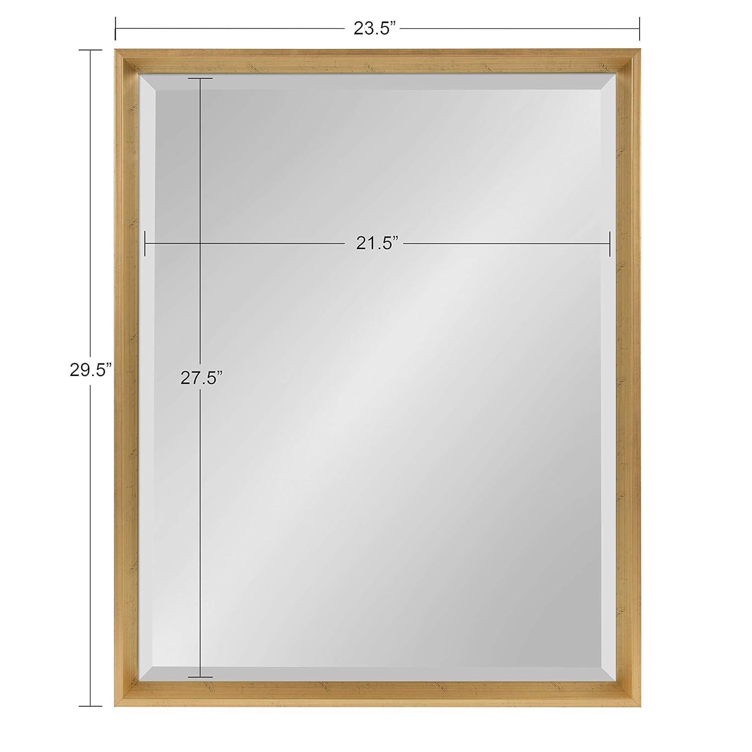24" x 30" Calter Framed Wall Mirror Gold - Kate and Laurel