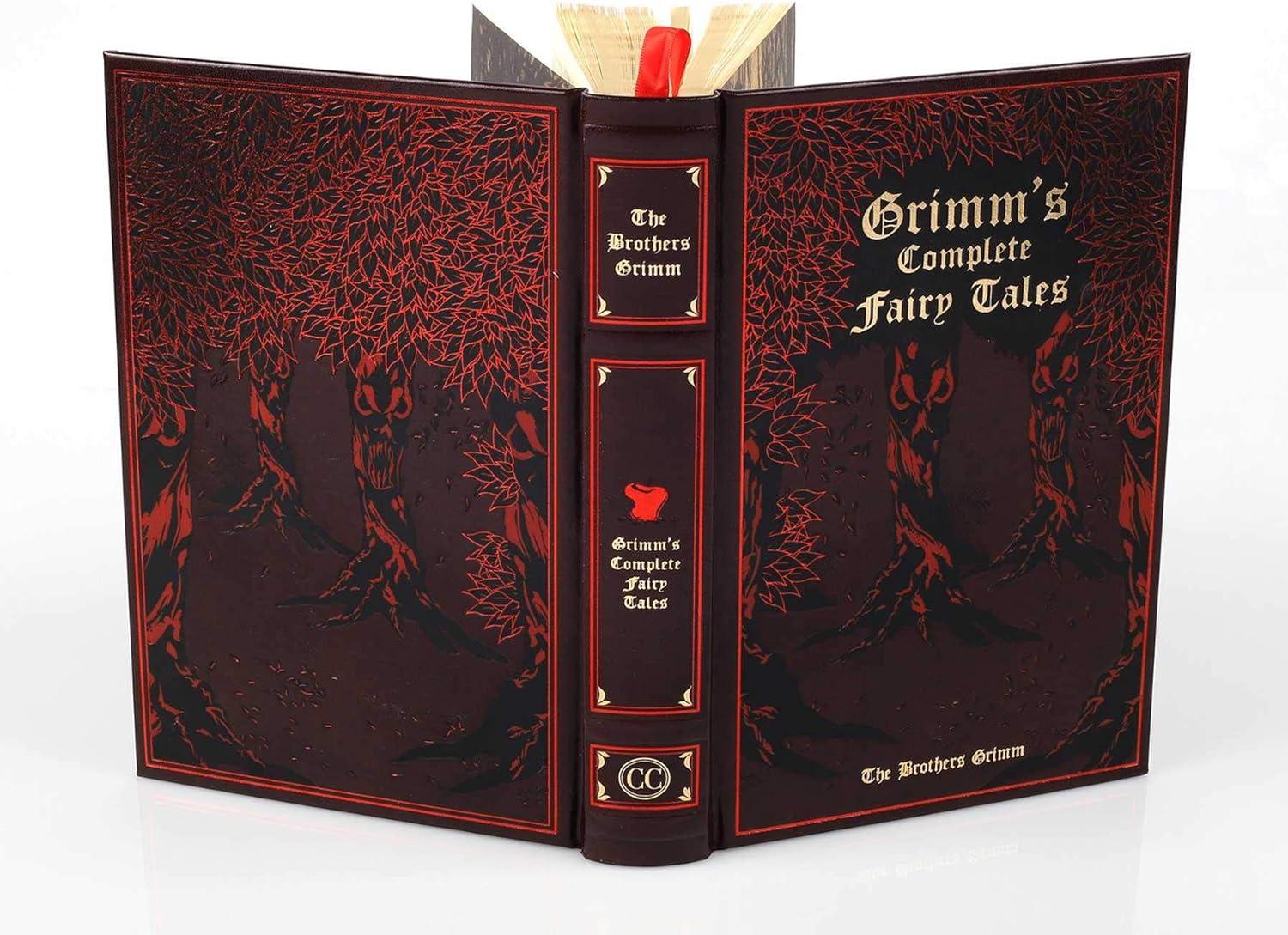 Grimm's Complete Fairy Tales - (Leather-Bound Classics) by  Jacob Grimm & Wilhelm Grimm (Leather Bound)