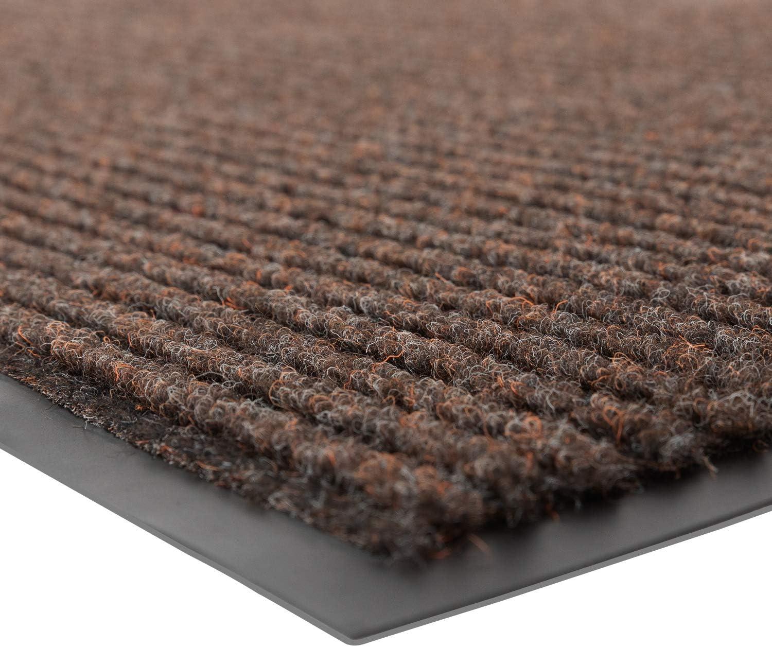 notrax 109 brush step entrance mat, for home or office, 3' x 4' brown