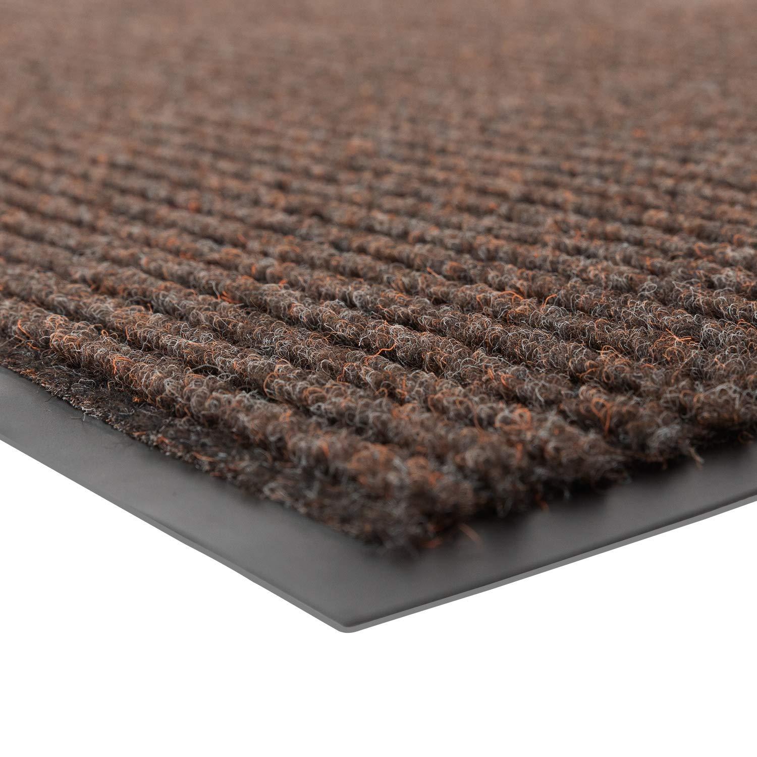 notrax 109 brush step entrance mat, for home or office, 3' x 4' brown