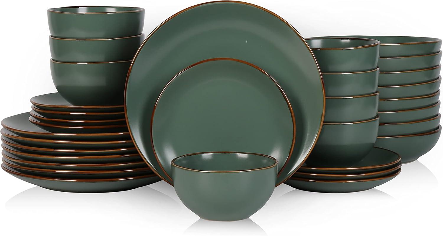 Stone Lain Brasa 32-Piece Stoneware Dinnerware Set, Service for 8