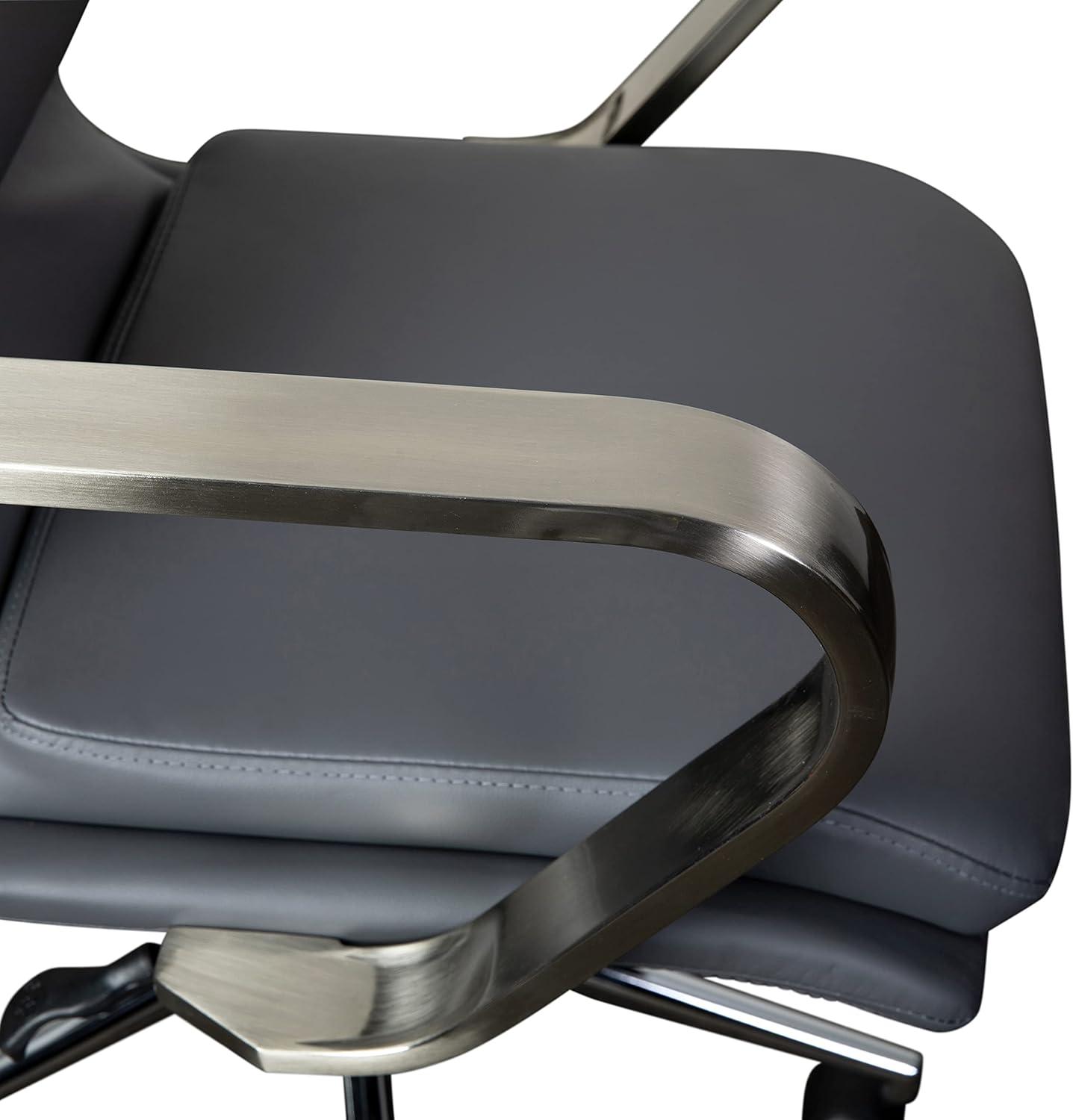 Flash Furniture Mid-Back Designer Upholstered Swivel Executive Office Chair with Armrests