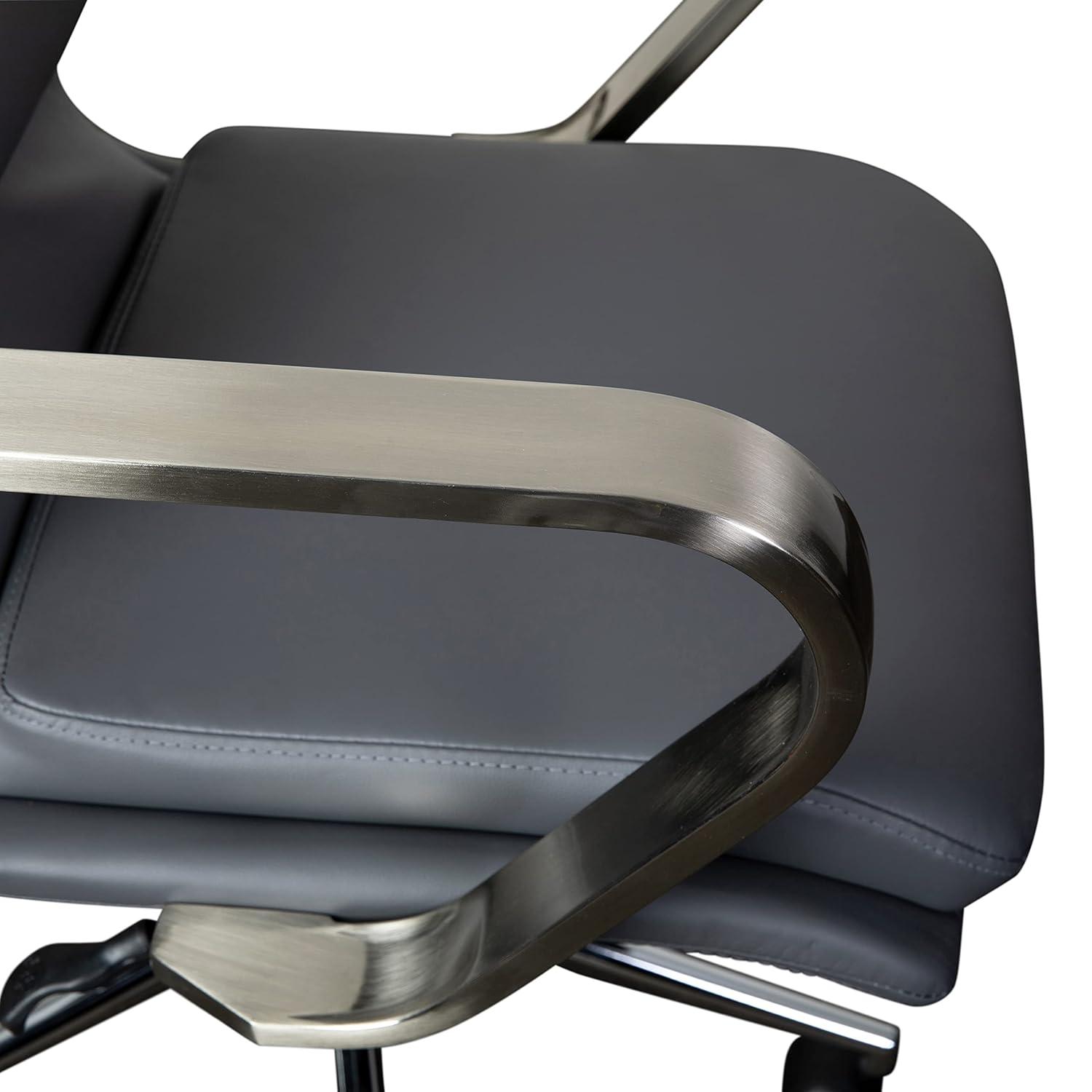 Flash Furniture Mid-Back Designer Upholstered Swivel Executive Office Chair with Armrests