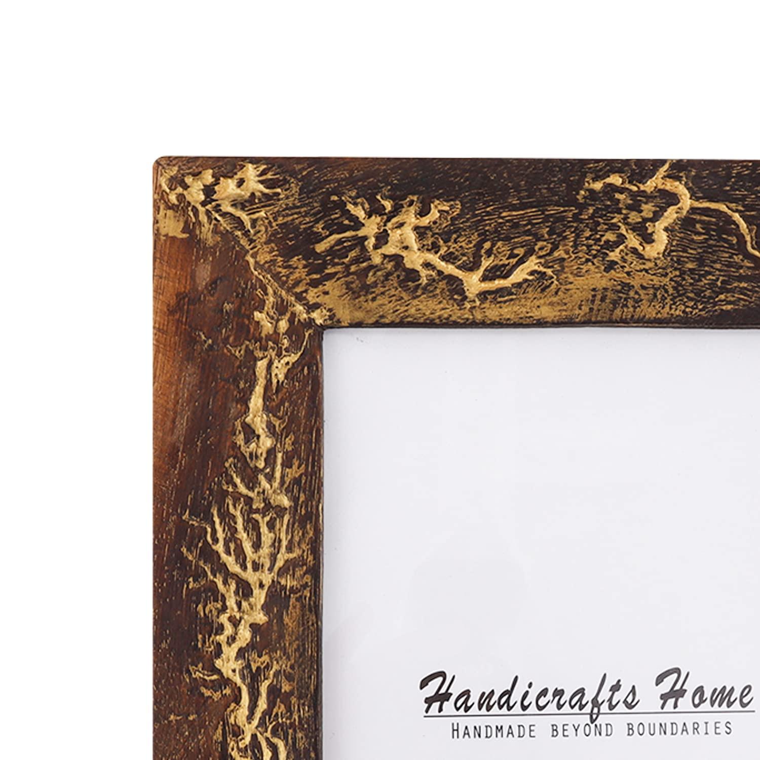 Handicrafts Home Indigo Mosaic Photo Frame Bone Handmade Picture Frames Size 5X7X1