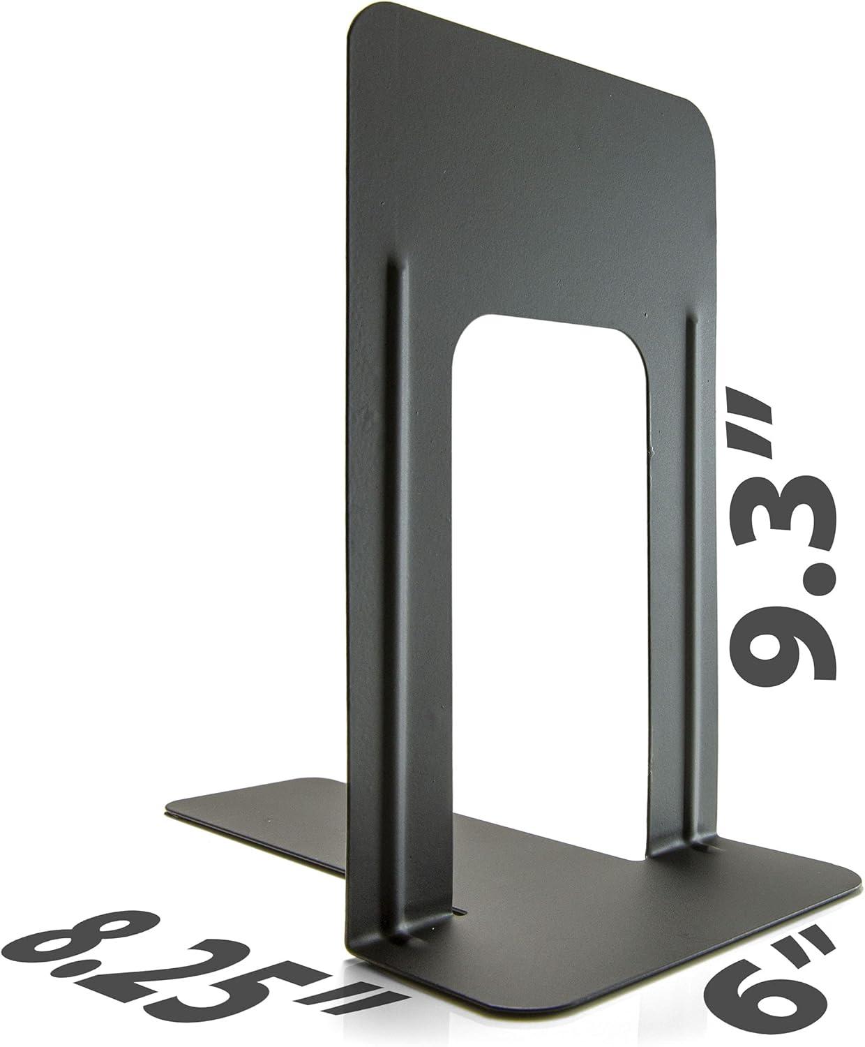 Officemate Steel Book Ends 9"H Black (OIC93051)