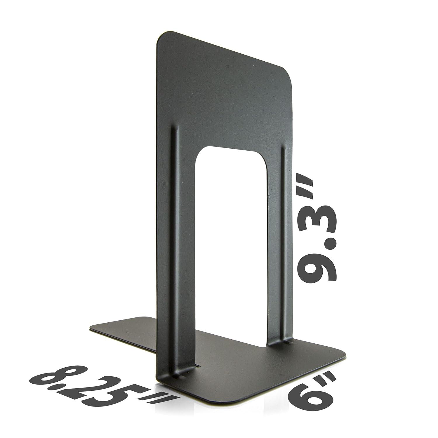 Officemate Steel Book Ends 9"H Black (OIC93051)
