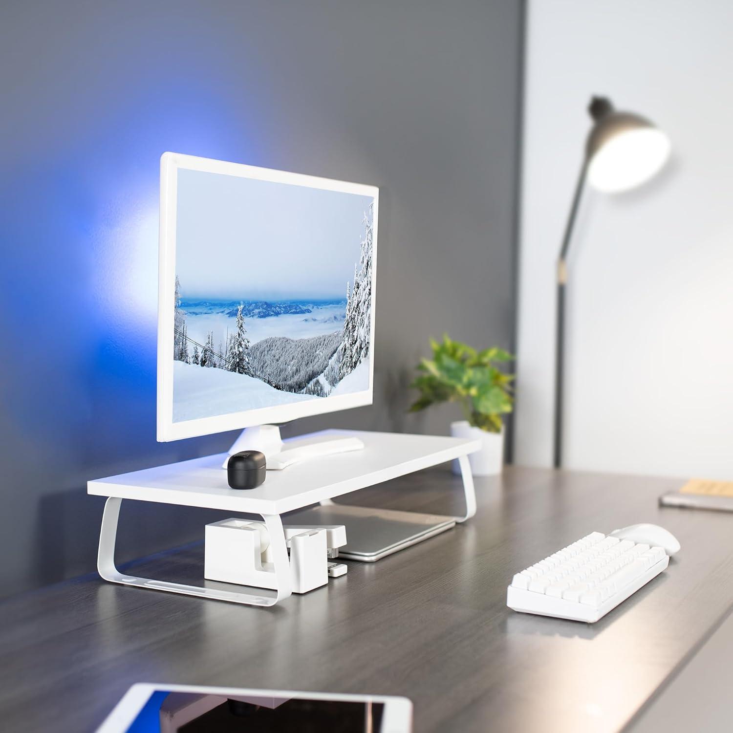 Vivo White Monitor Riser