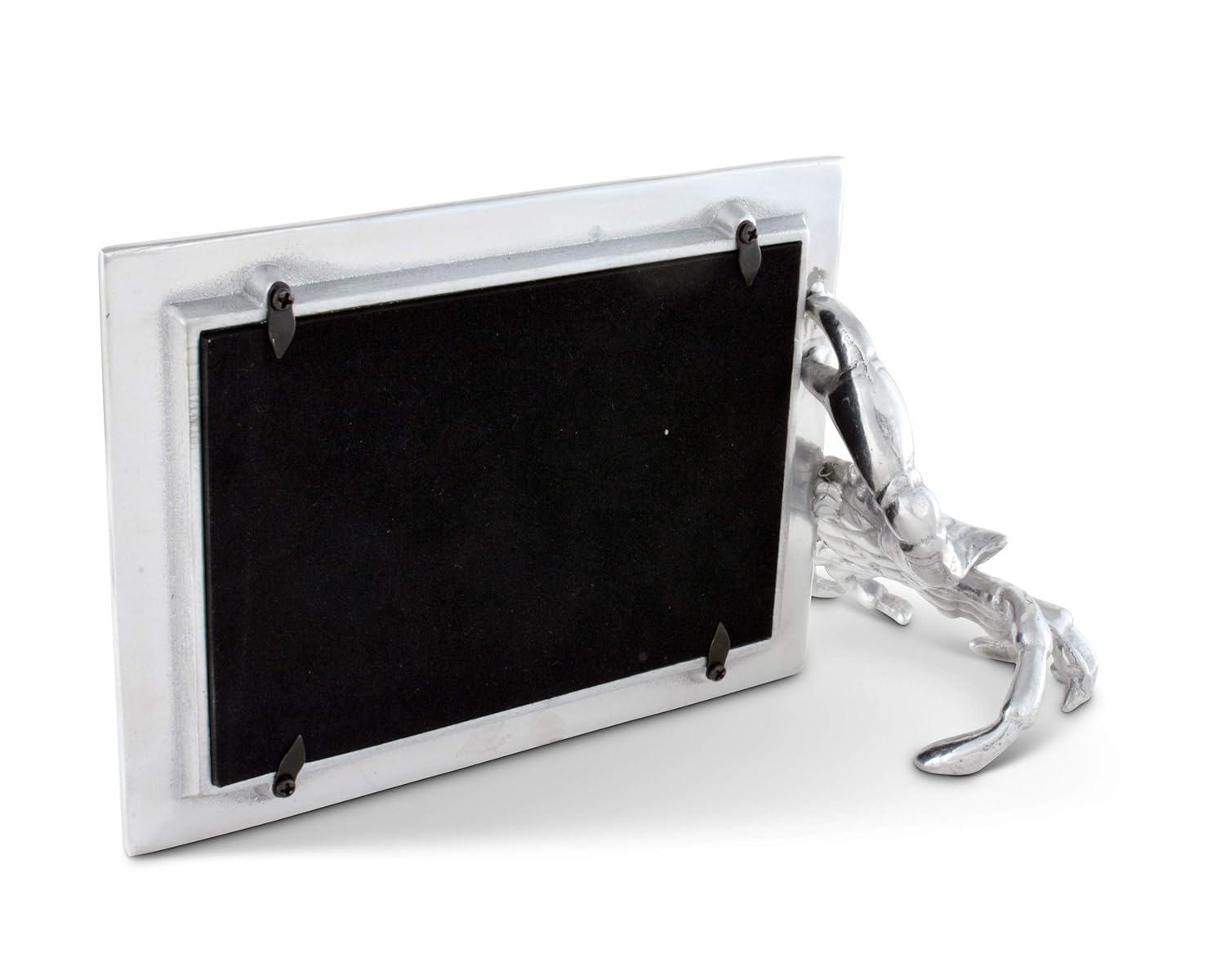 Arthur Court Designs Coastal Silver Metal Embossed Picture Frame