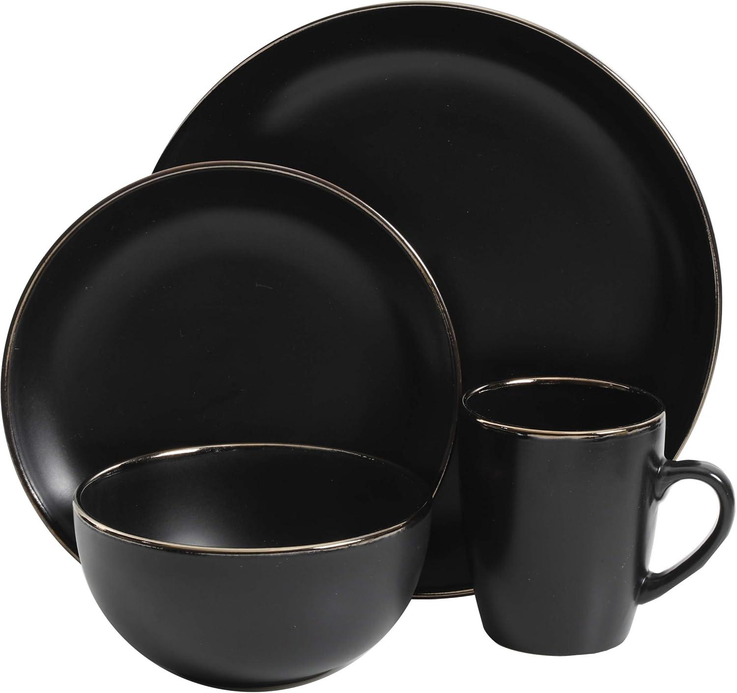 Gibson Home Rockaway Round Stoneware Dinnerware