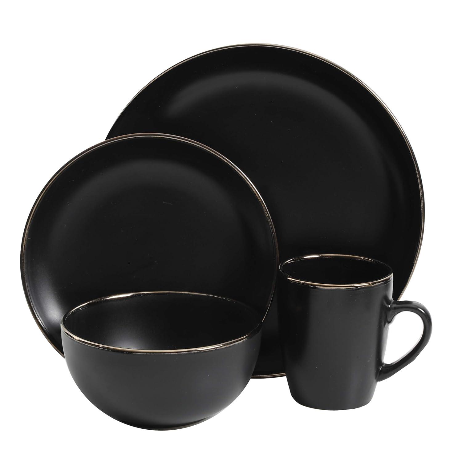 Gibson Home Rockaway Round Stoneware Dinnerware
