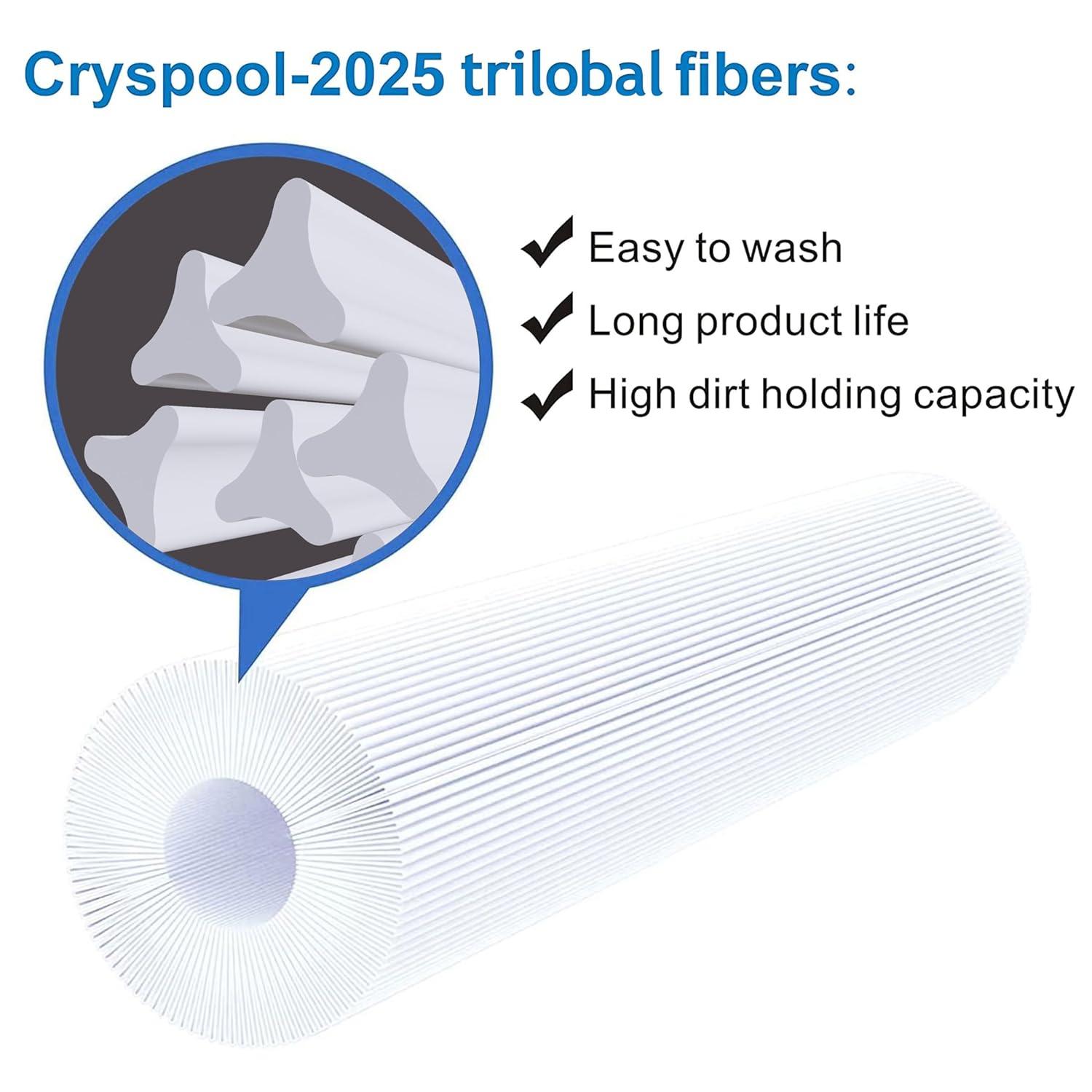 Cryspool pwk65 Compatible with Watkins 31114, Hot Spot spa Filter,Unicel C-8465, Filbur FC-3960, 71827, 71828, Watkins 65 sq.ft hot tub Filter, 1 Pack