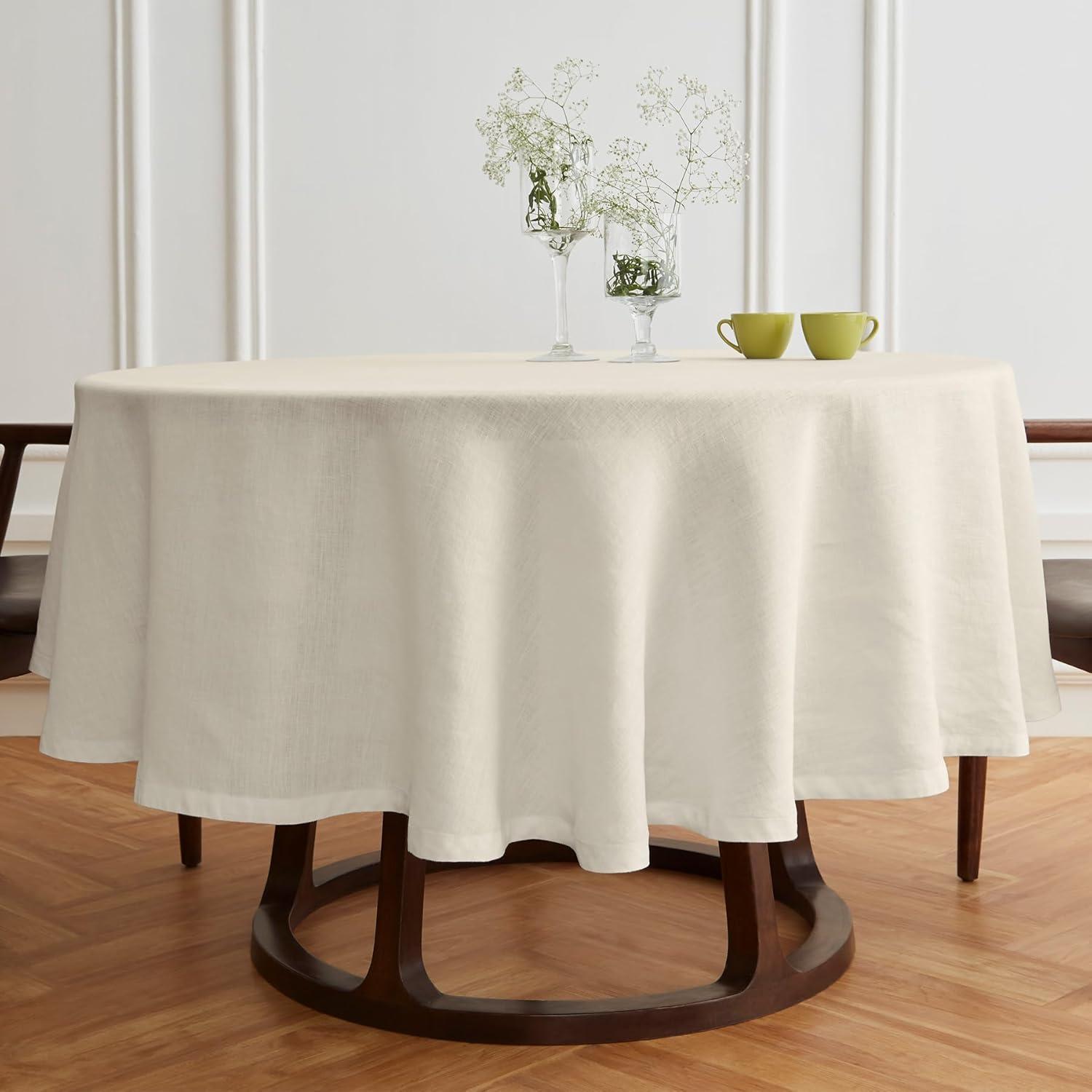 Sonoma - 100% Pure Linen Round Tablecloth (Prewashed)