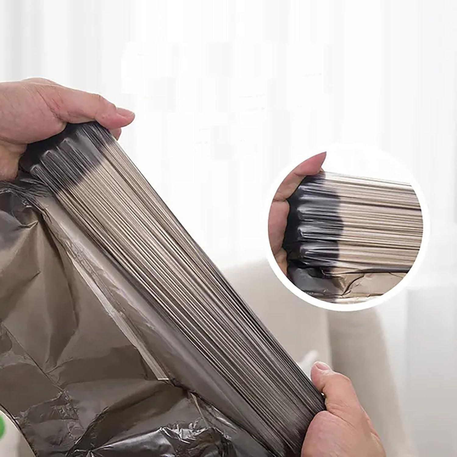 Small Trash Bags,5 Rolls 46x60 Cm 100 PCS 4 Gallon Garbage Bags, For Kitchen Bathroom Bedroom Office Use