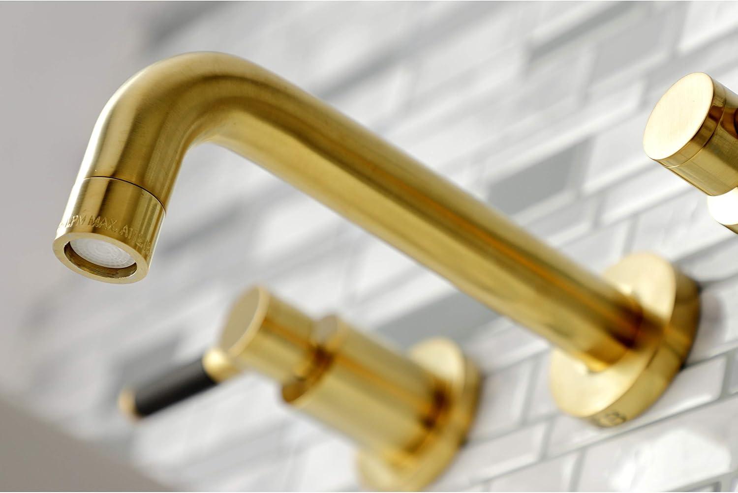 Kingston Brass Kaiser Two-Handle 3-Hole Wall Mount Bathroom Faucet