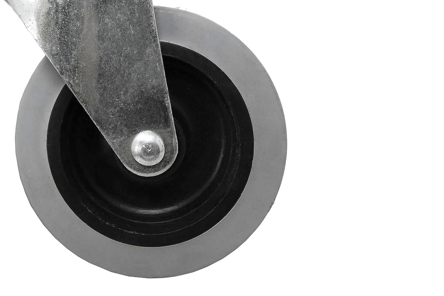 Shepherd 3-Inch Gray Thermoplastic Rubber Swivel Caster