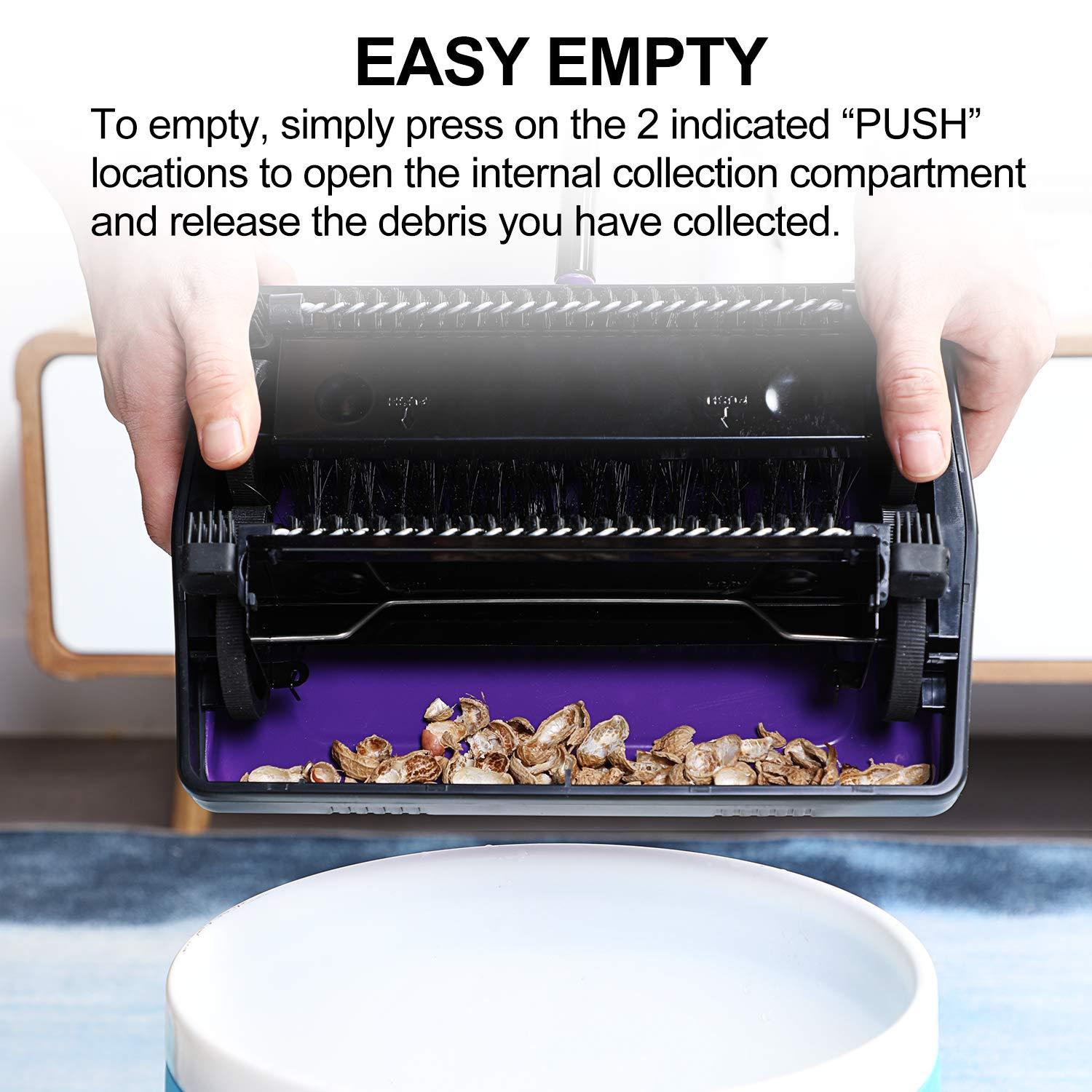 Carpet Sweeper Cleaner For Home Office Low Carpets Rugs Undercoat Carpets Pet Hair Dust Scraps Paper Small Rubbish Cleaning With A Brush