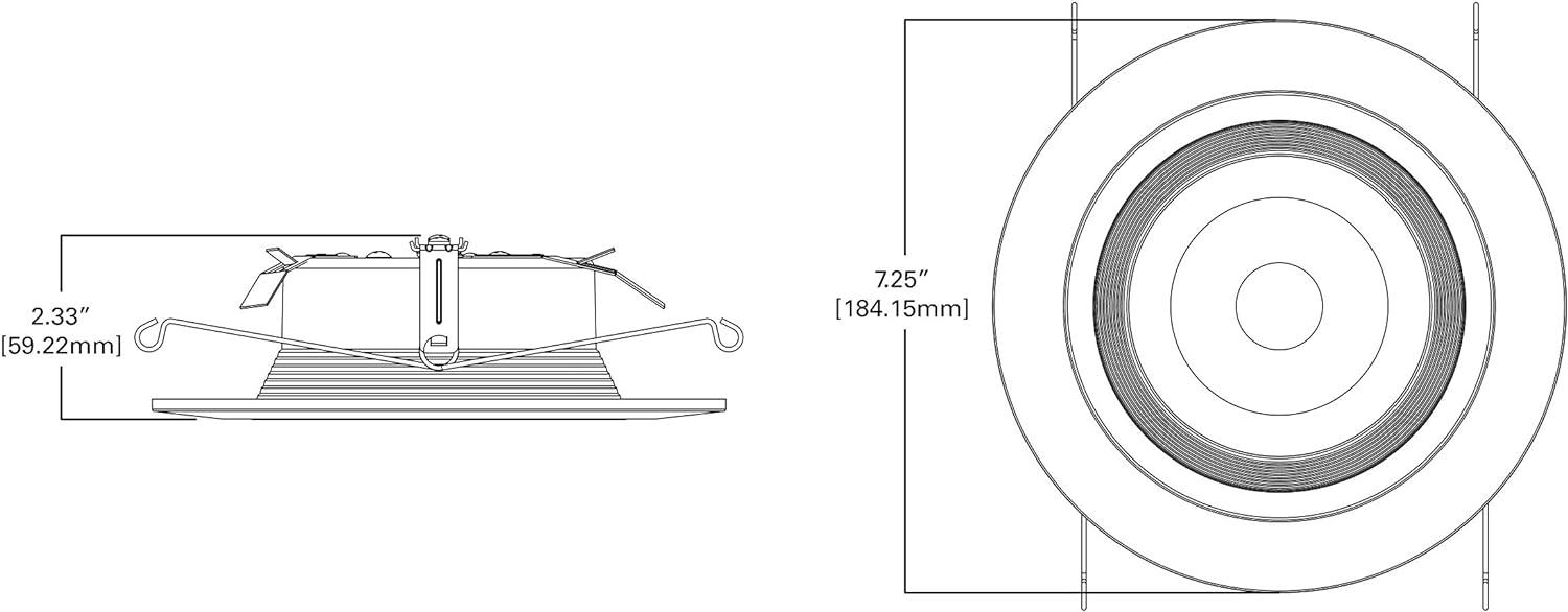 Halo Recessed Lighting RL560WH6935R 5"/ 6" White LED Retrofit Baffle-Trim Module