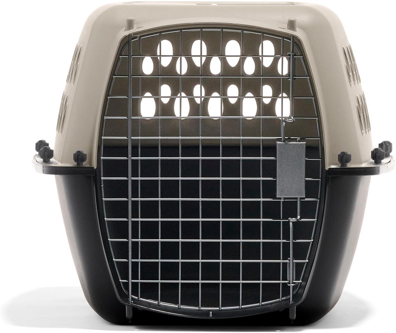 Taupe and Black Airline Approved 24" Dog Kennel