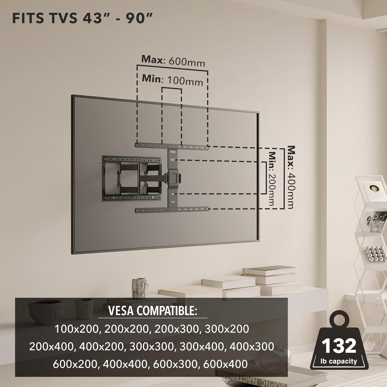 Mount It ADA Compliant Full Motion TV Wall Mount With Ultra-Slim Profile | Wayfair
