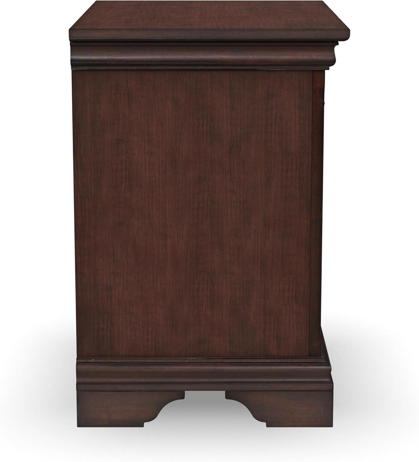 Lafayette Cherry Mahogany 1-Drawer Nightstand with Open Storage