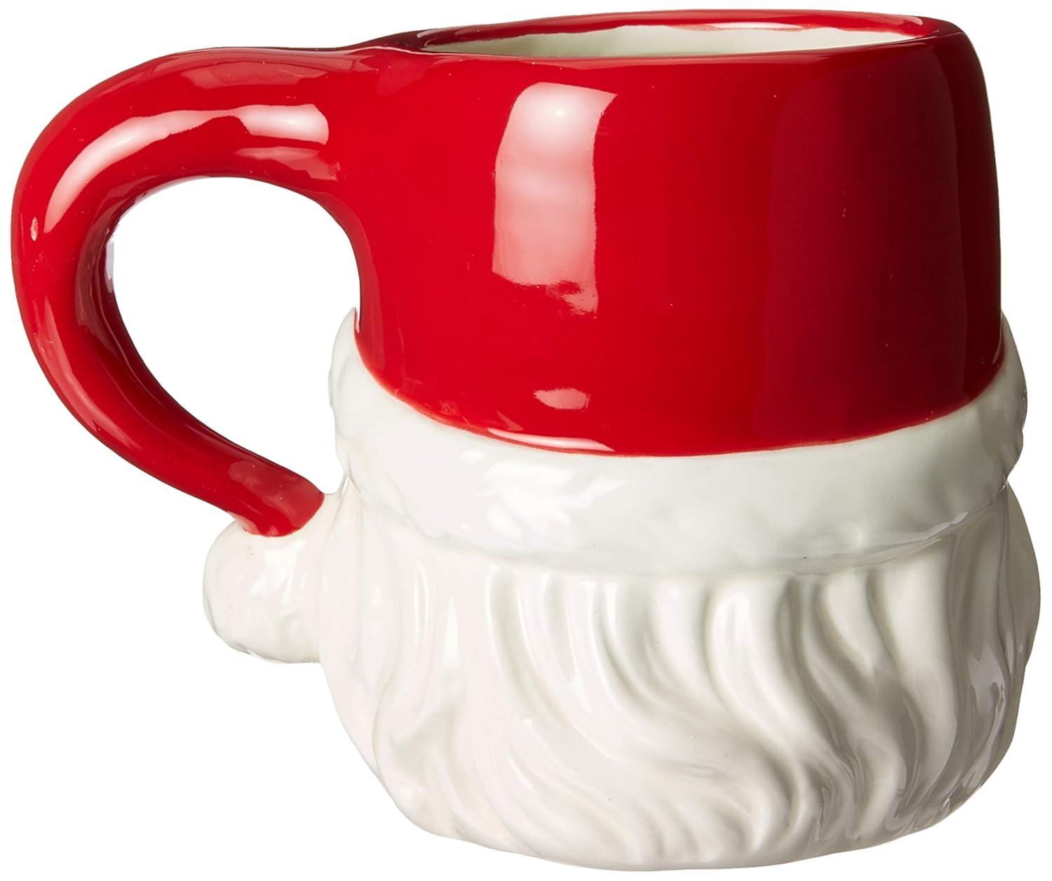 Kevins Gift Shoppe Ceramic Christmas Holiday Santa Mugs ( Set Of 4 )
